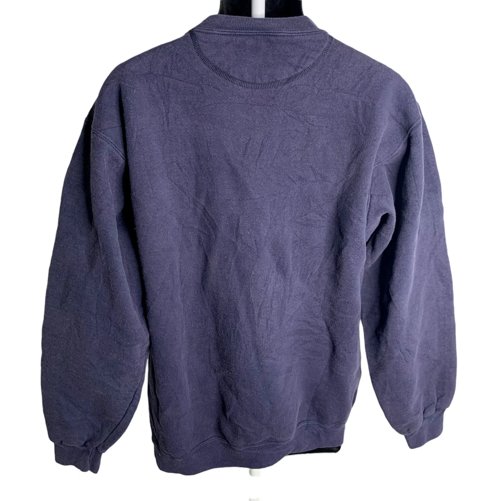 Vintage Ymca Denver Crewneck Sweatshirt M Blue Fleece Pullover Heavy Cotton by Soffe - Image 2