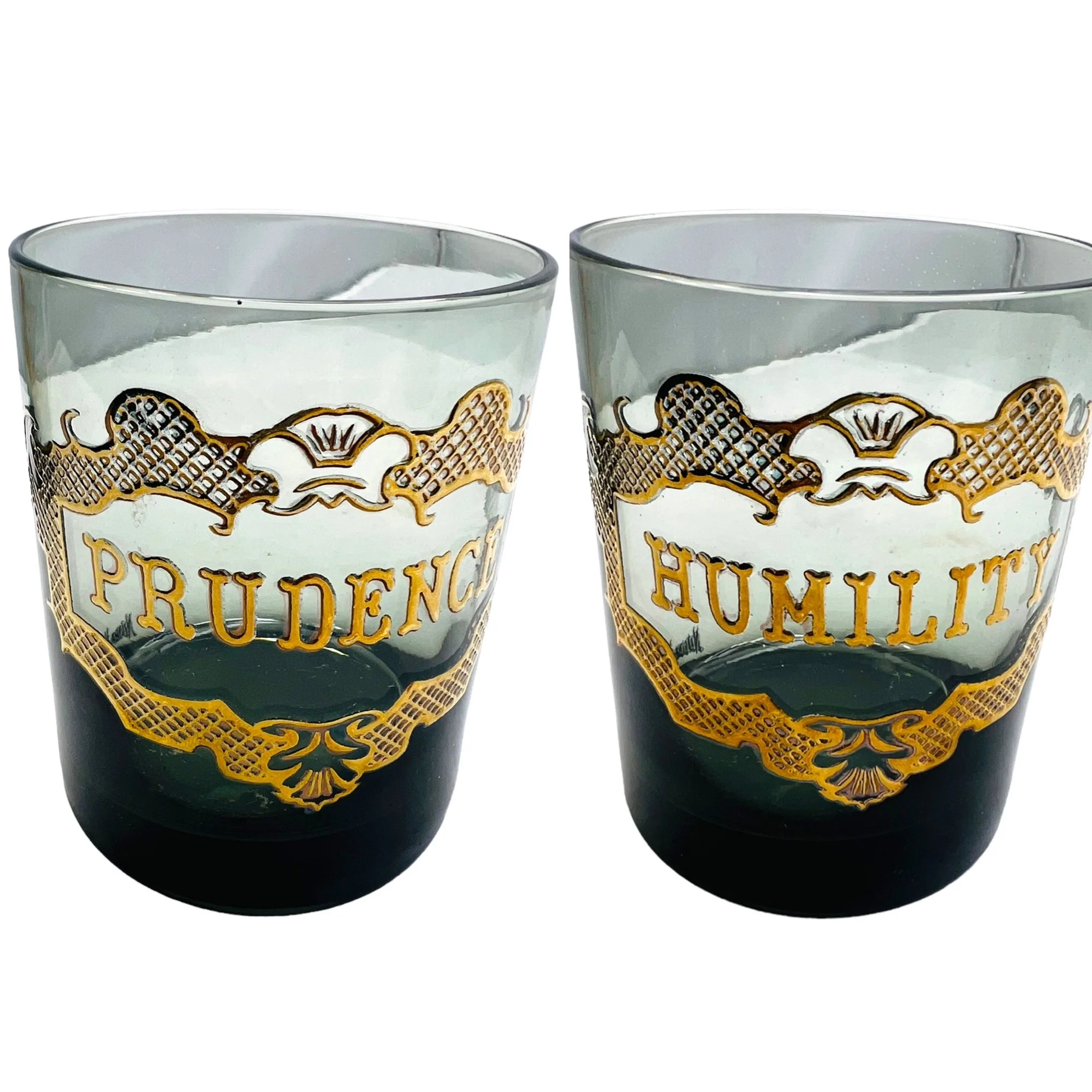 Virtues Low Ball Bar Glasses Set of 6 by Neiman Marcus - Image 9