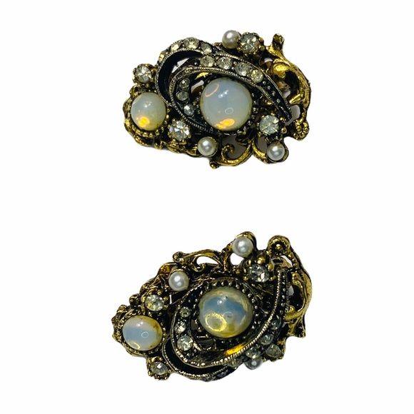 Vntg Signed Art Clip On Earrings by Arthur Pepper by Arthur Pepper Art C - Image 8