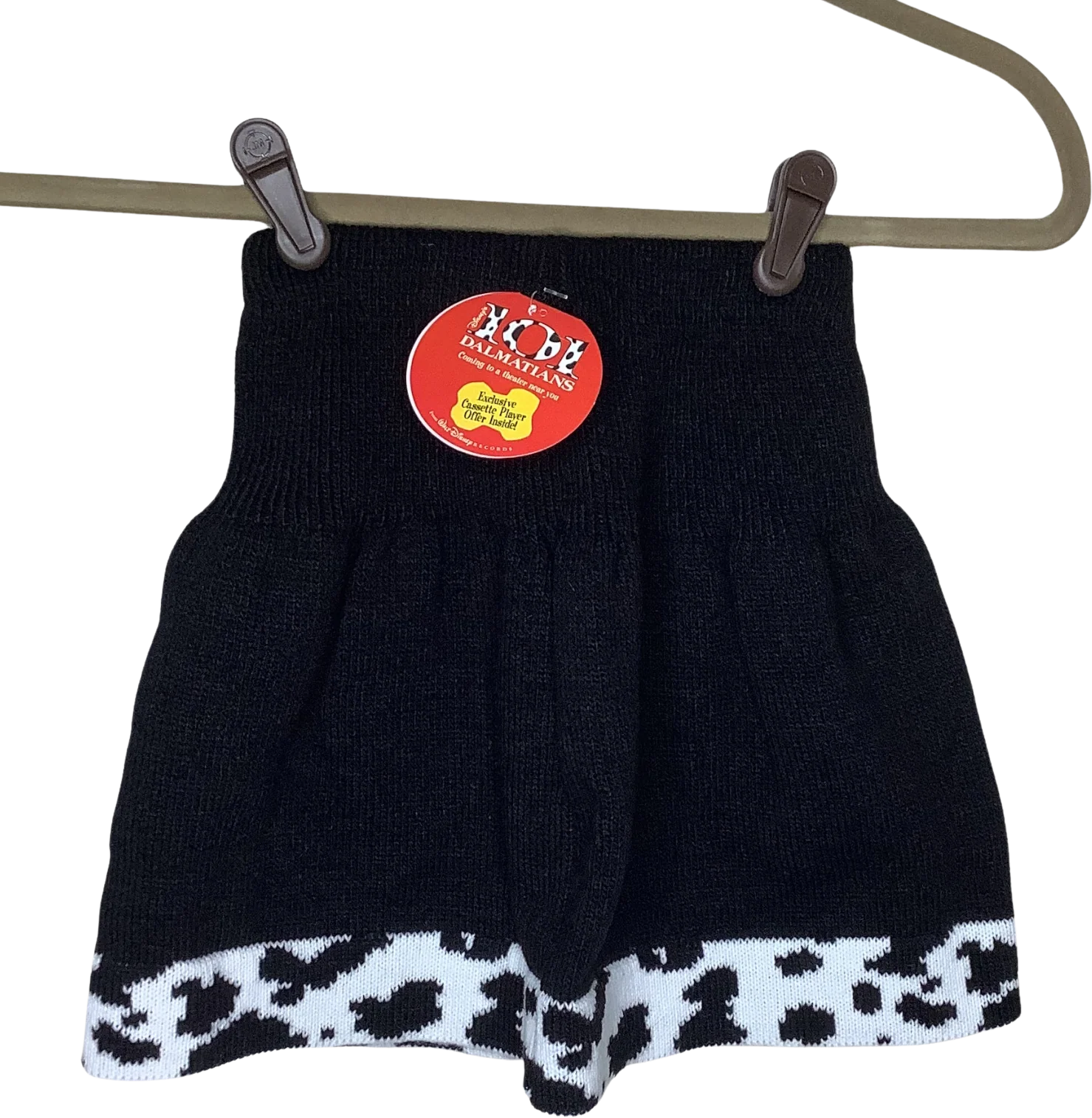 Vtg 101 Dalmatians Skirt Girls S 4/5 Lightweight Knit 90s Disney Deadstock Usa by Disney