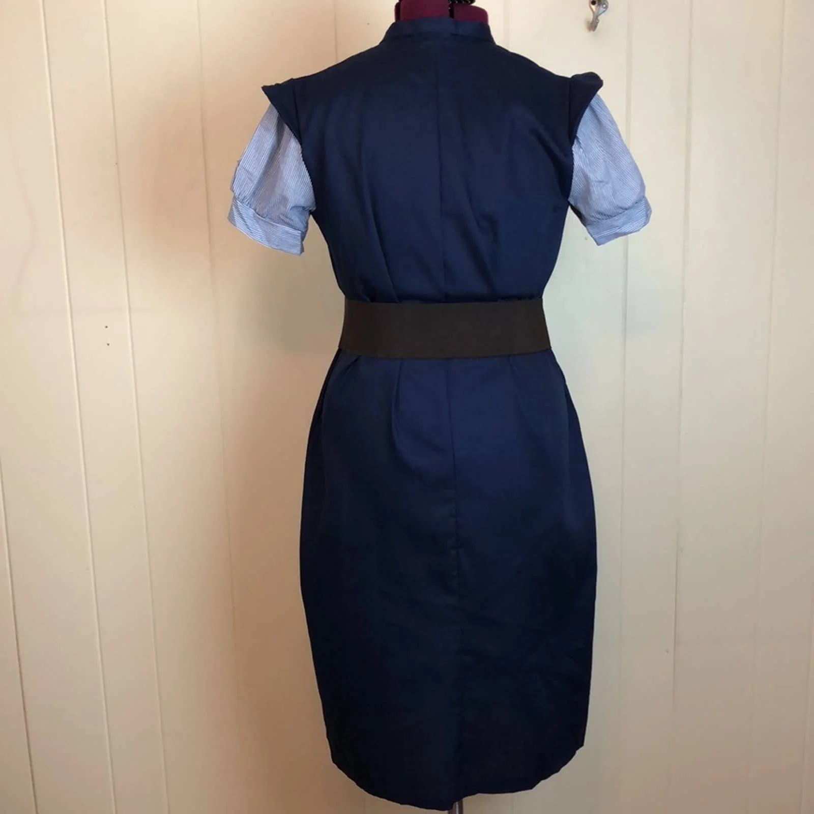 Vtg 70s 80s Uniform Teacher Dress Maid - Image 5