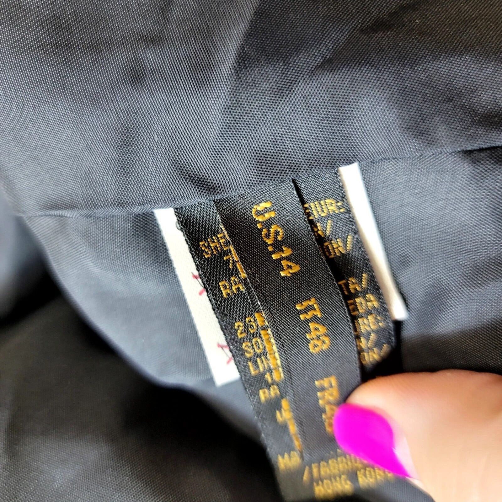 Vtg 80s 90s Donna Karan Essentials Black Velvet 2 Button Blazer Jacket Sportcoat by Donna Karan Essentials - Image 6