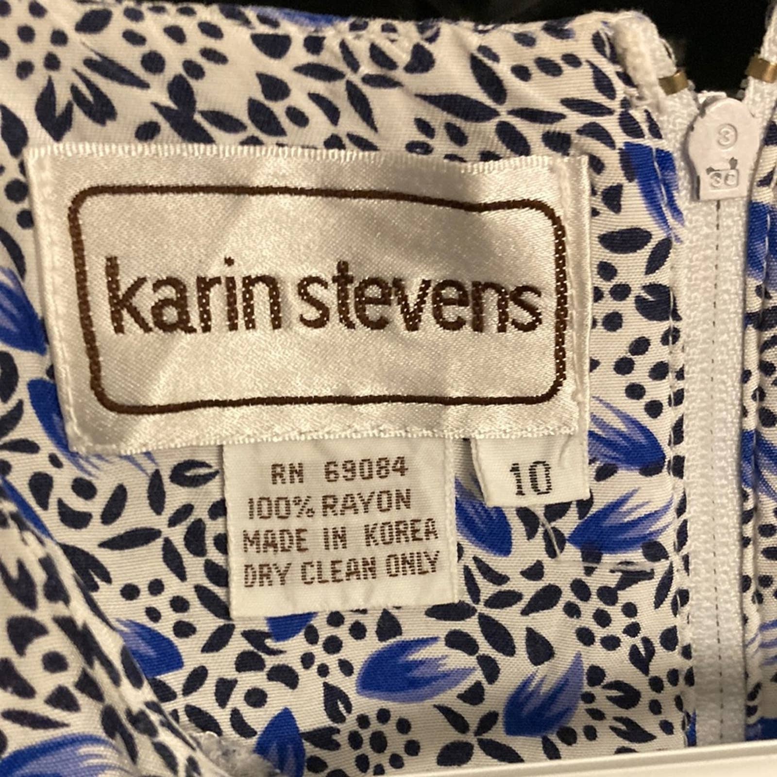 Vtg 80s 90s Golden Girls Graphic Sheath Dress Small Cottage Teacher Librarian by Karin Stevens - Image 5