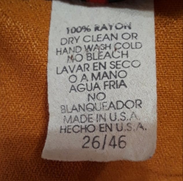 80's Orange Buttoned Tunic Blouse by Christie Of California - Image 9