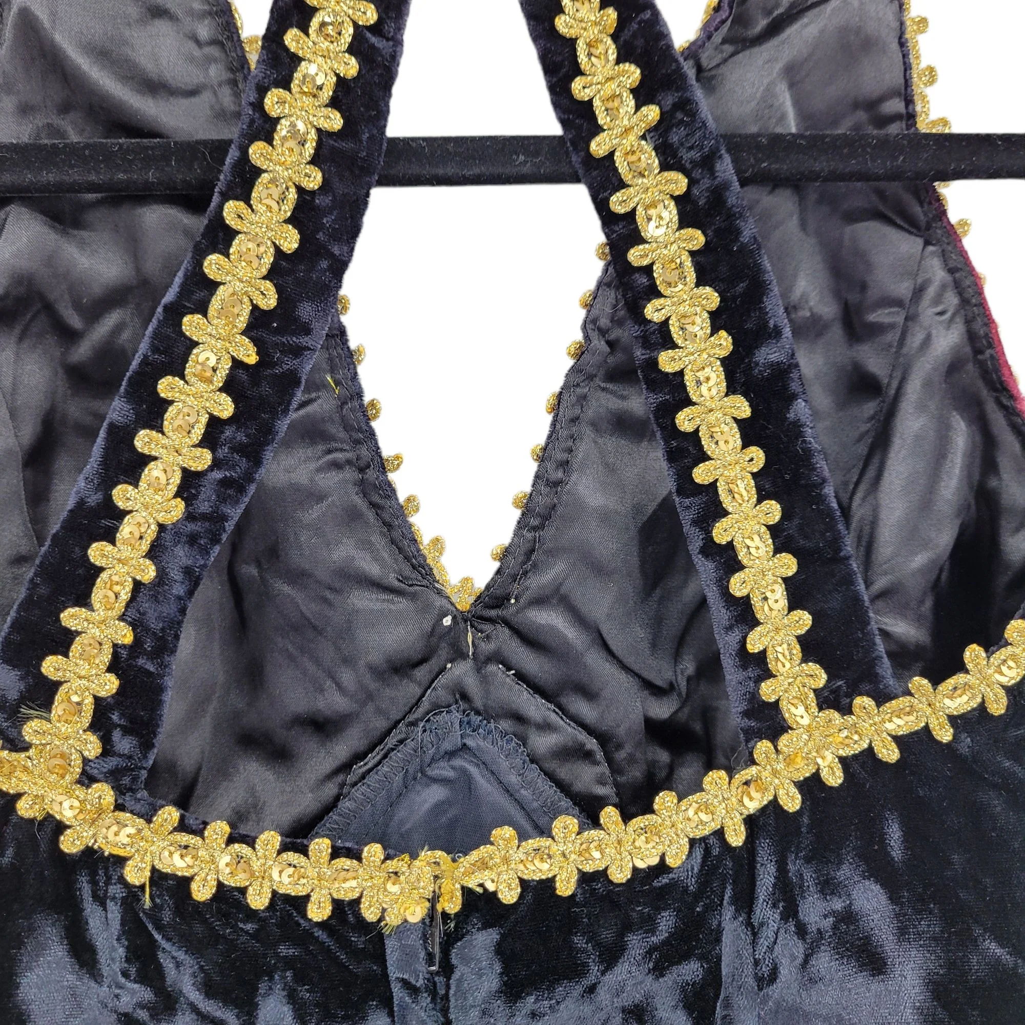 Vtg 80s Womens Jessica Mcclintock Gown Velvet S by  Jessica McClintock - Image 10