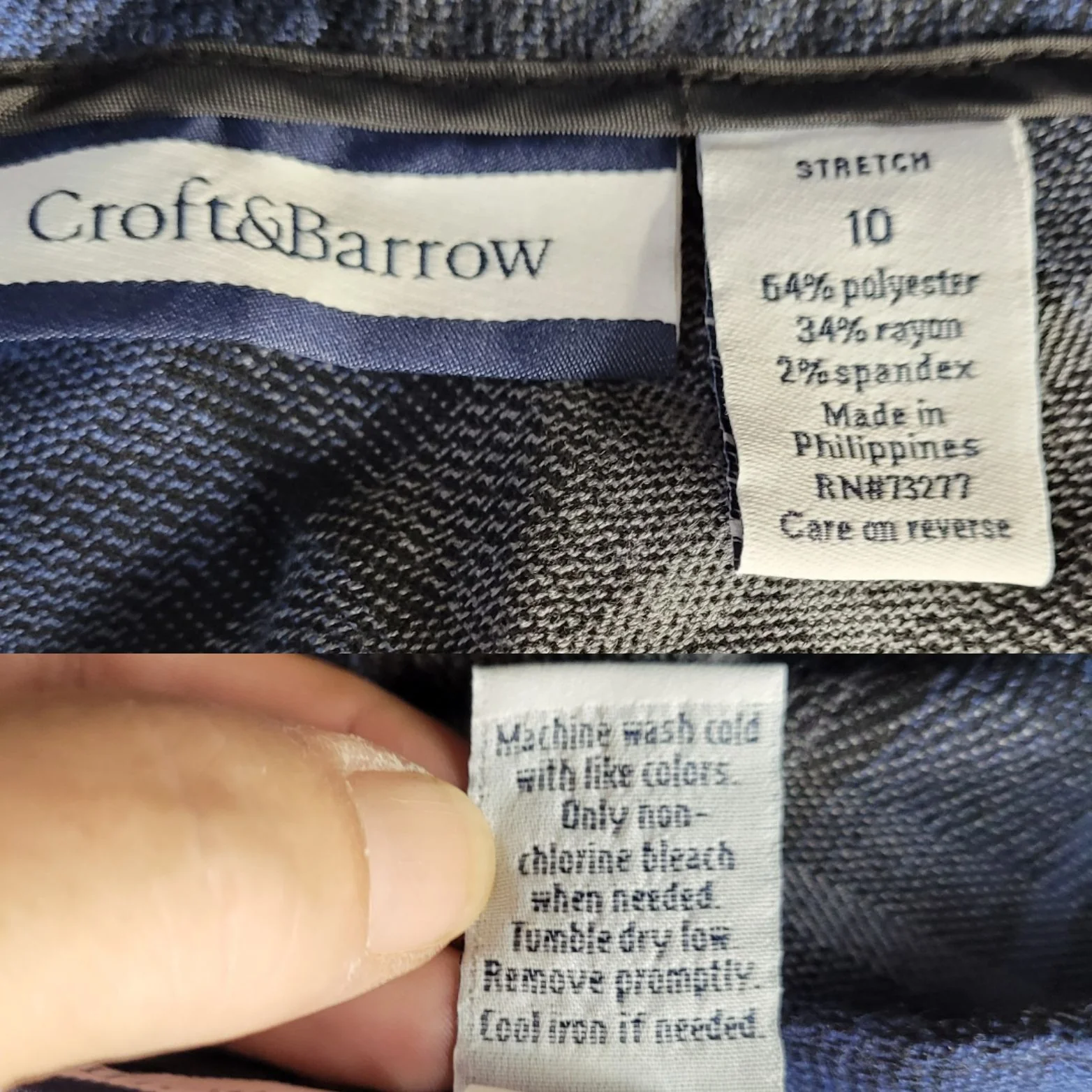 Vtg 80s Womens Skirt Dark Academia Plaid Tartan Midas A-Line Midi Blue Sz M by Croft & Barrow - Image 3