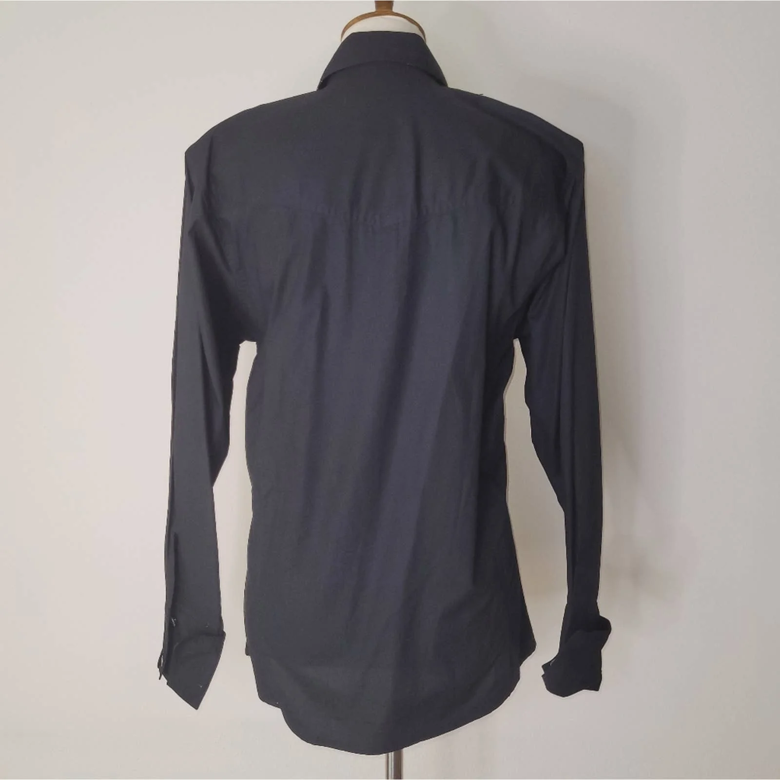Vtg Black Button Down Shirt W Red Print M by Wrangler - Image 2