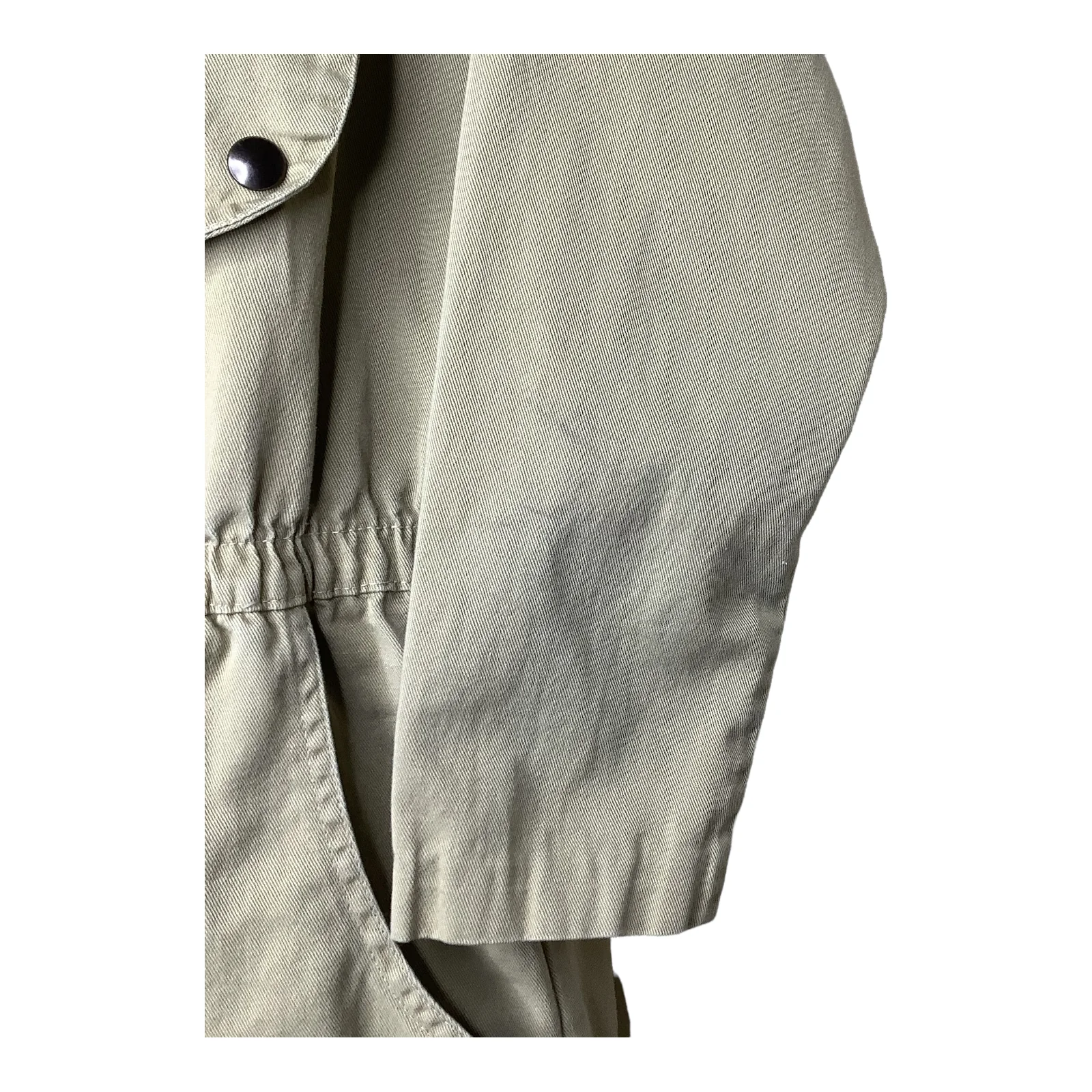 Vtg Jumpsuit 80s Boiler Suit Medium Tan Canvas Snap Button Utility Safari Usa - Image 10