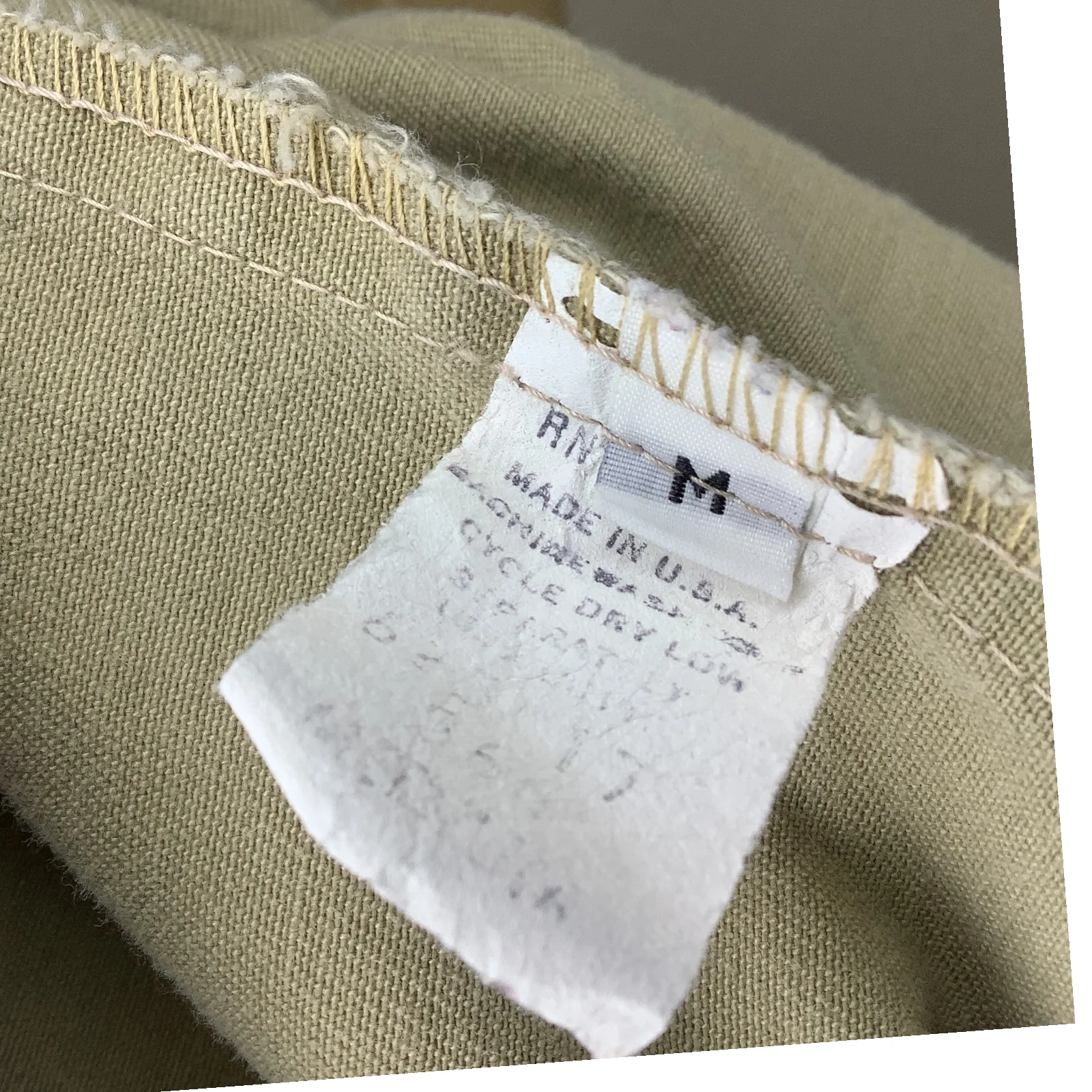 Vtg Jumpsuit 80s Boiler Suit Medium Tan Canvas Snap Button Utility Safari Usa - Image 12