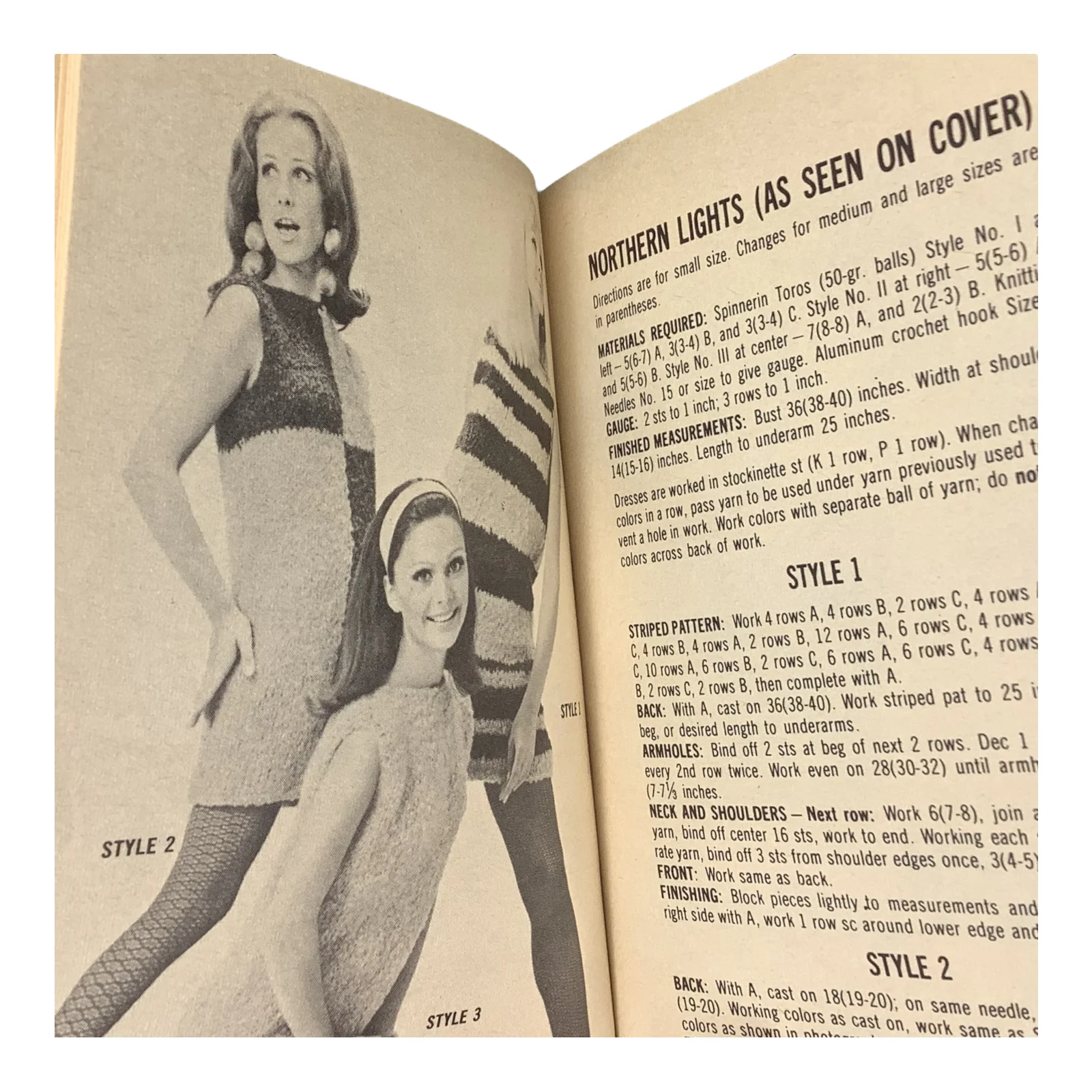 Vtg Knitting Mini Book Quick Knits for Everyone Designs Men Women Children 60s by Bantam Books - Image 4
