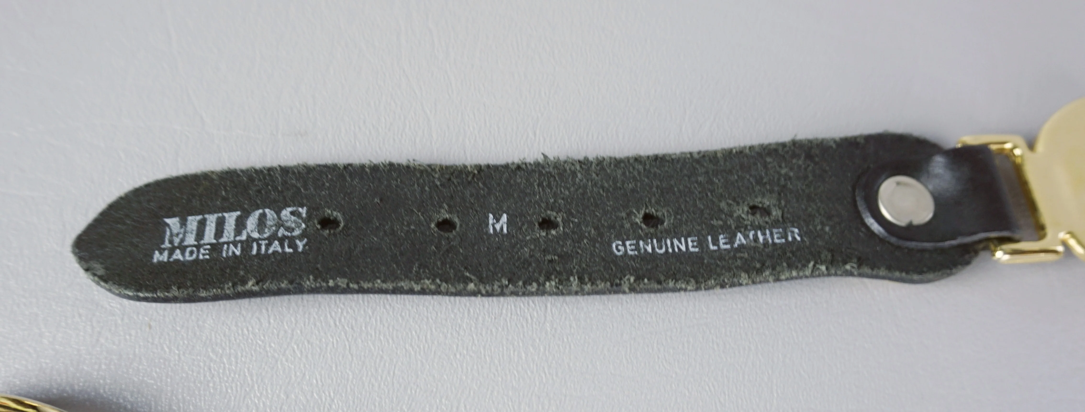 Vtg Medusa Medallion Western Style Leather Belt By Milos - Image 5