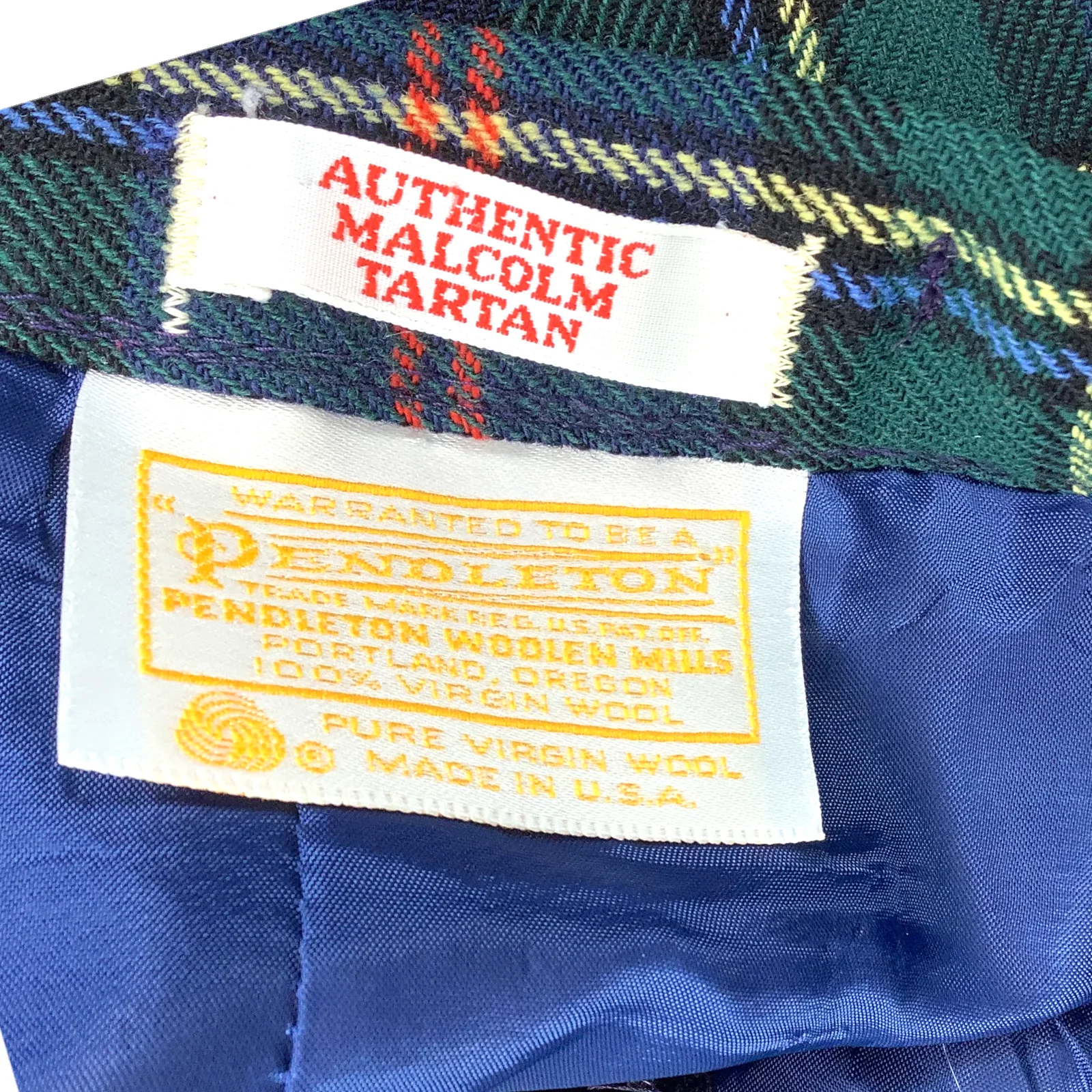 Vtg Pants M/l 70s Malcolm Tartan Plaid Wool High Waisted Dark Academia by Pendleton - Image 3