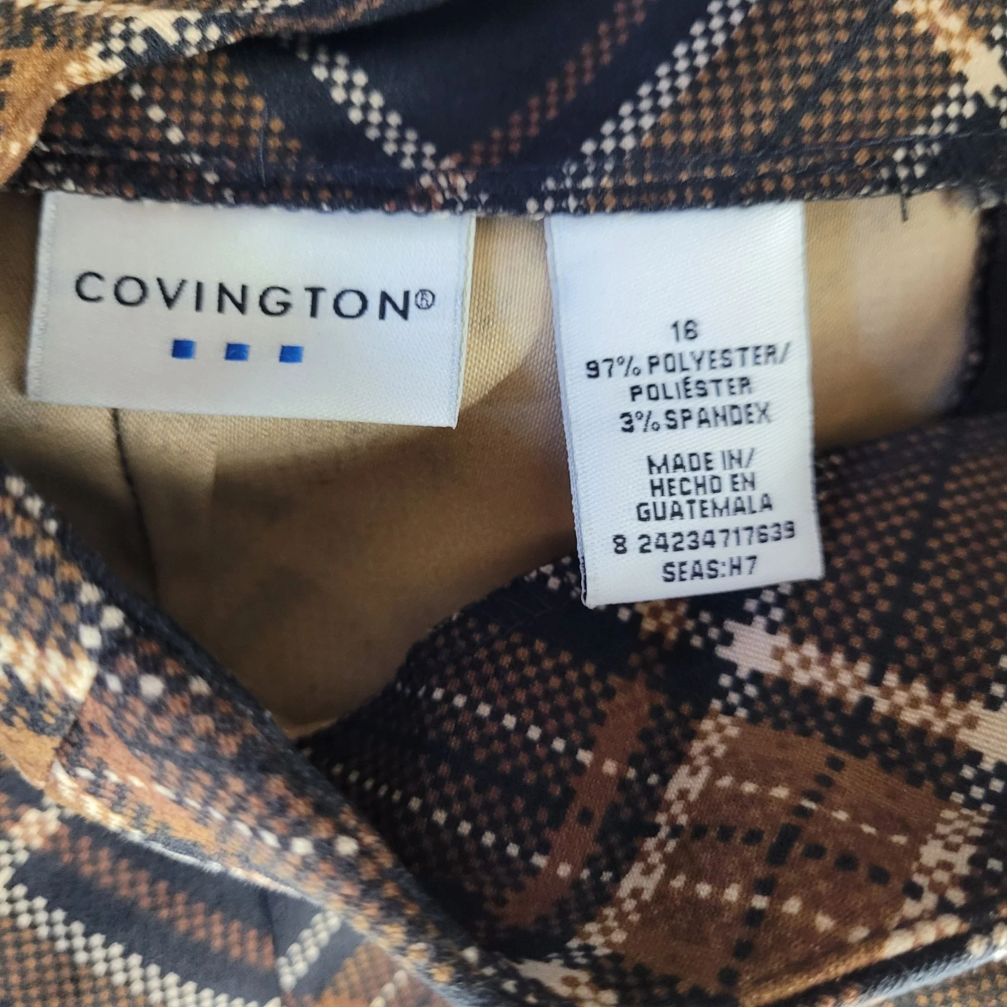 Vtg Womens Skirt Dark Academia Tartan Midas Plaid Longline Back Slit Maxi Sz Xl by Covington - Image 3