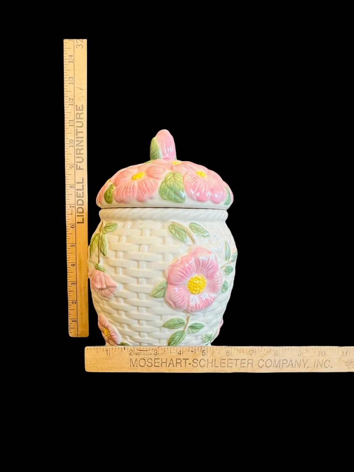 Ware Desert Rose Cookie Jar with Lid Vintage by Franciscan - Image 6