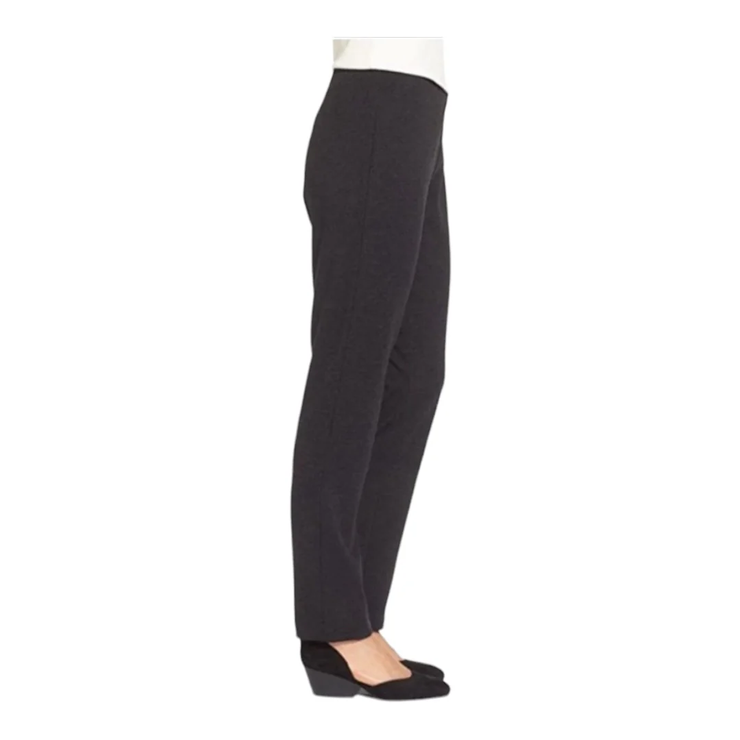 Washable Flex Ponte Pants Womens Black Size Small by Eileen Fisher - Image 4