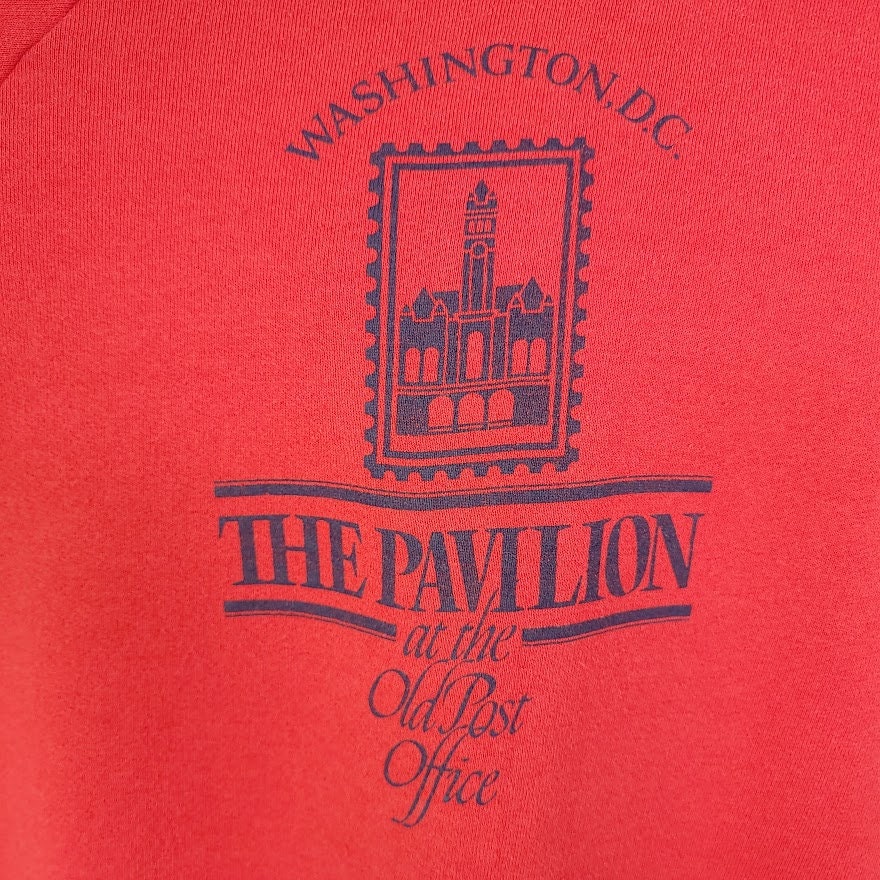 Washington Dc Sweatshirt Vintage 90s Pavilion At The Old Post Office Made In Usa Mens Size Medium - Image 2
