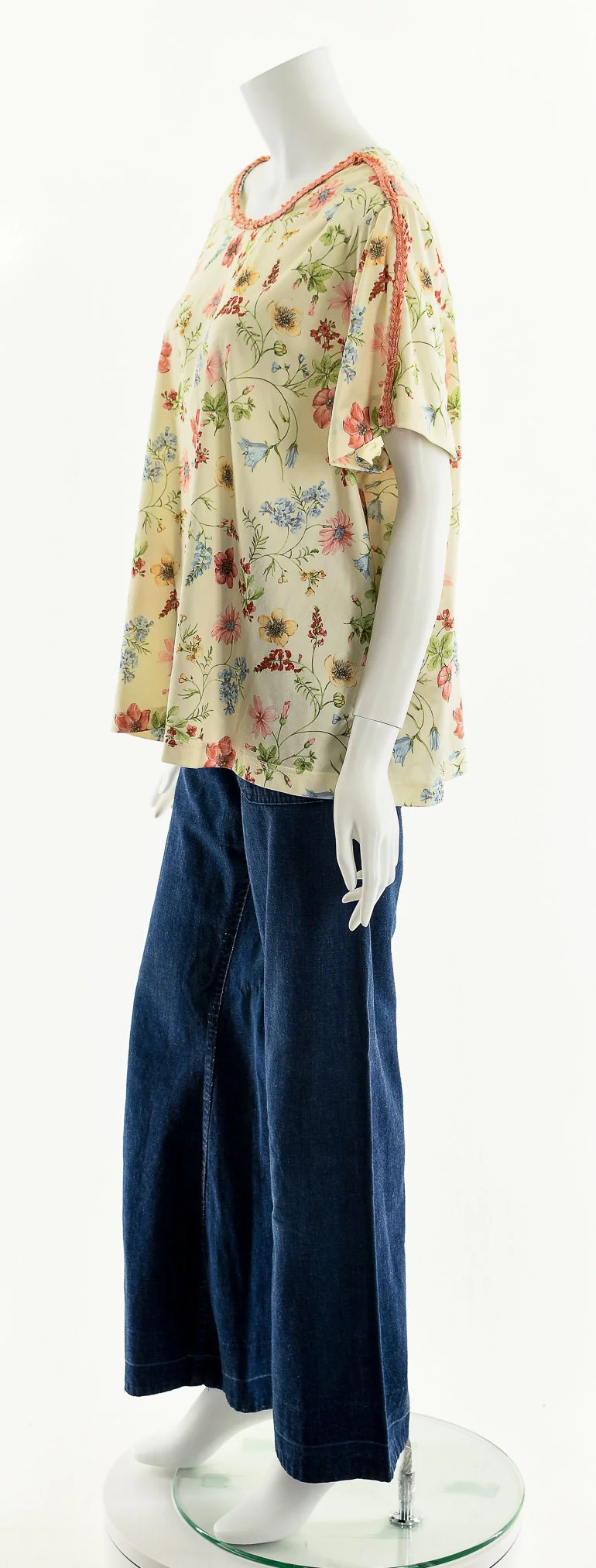 Watercolor Flowers Chiffon Blouse - Image 10
