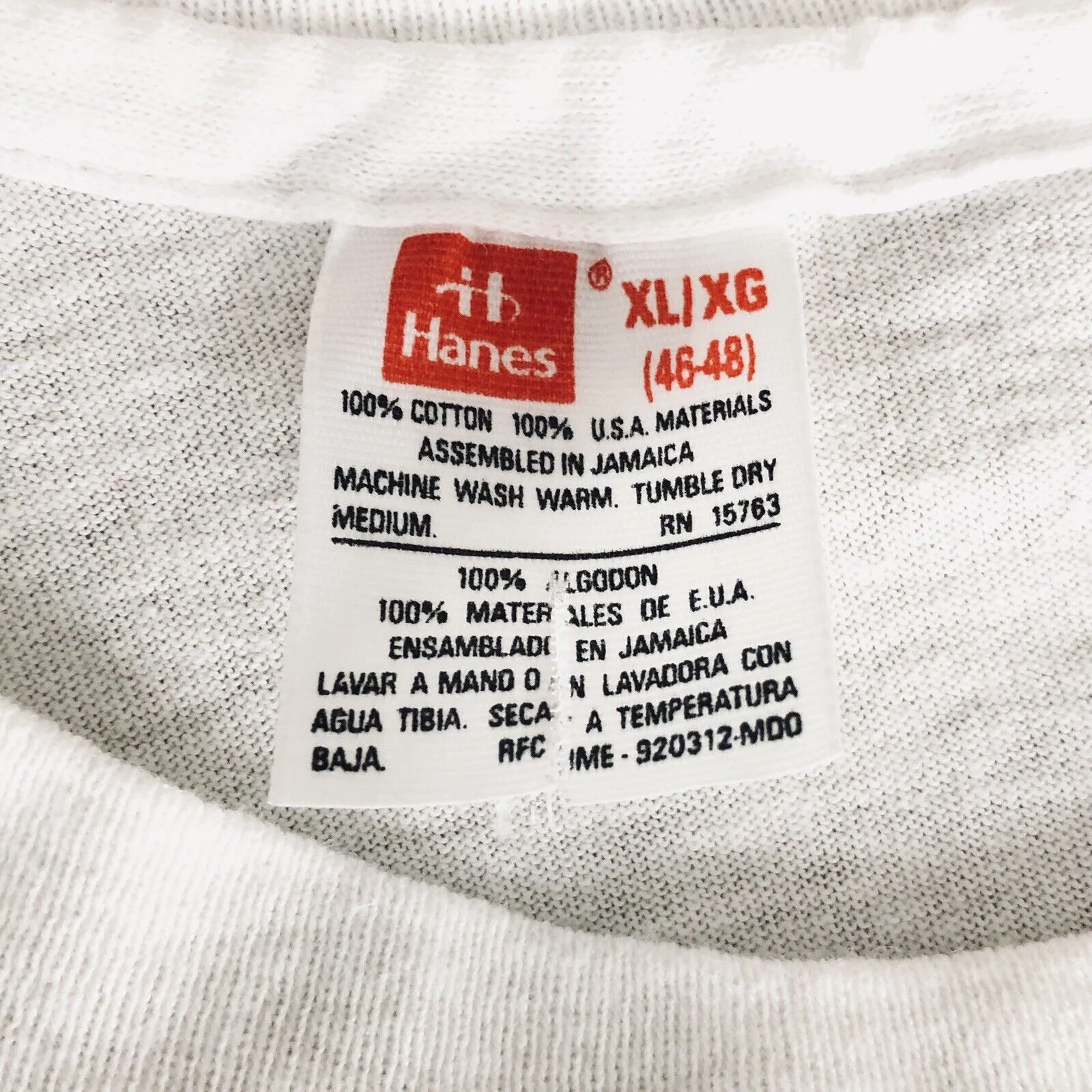 We Be Partyin T-Shirt Vintage 1995 Mbs Love Unlimited 420 Pot Jamaica Xl by Hanes - Image 4