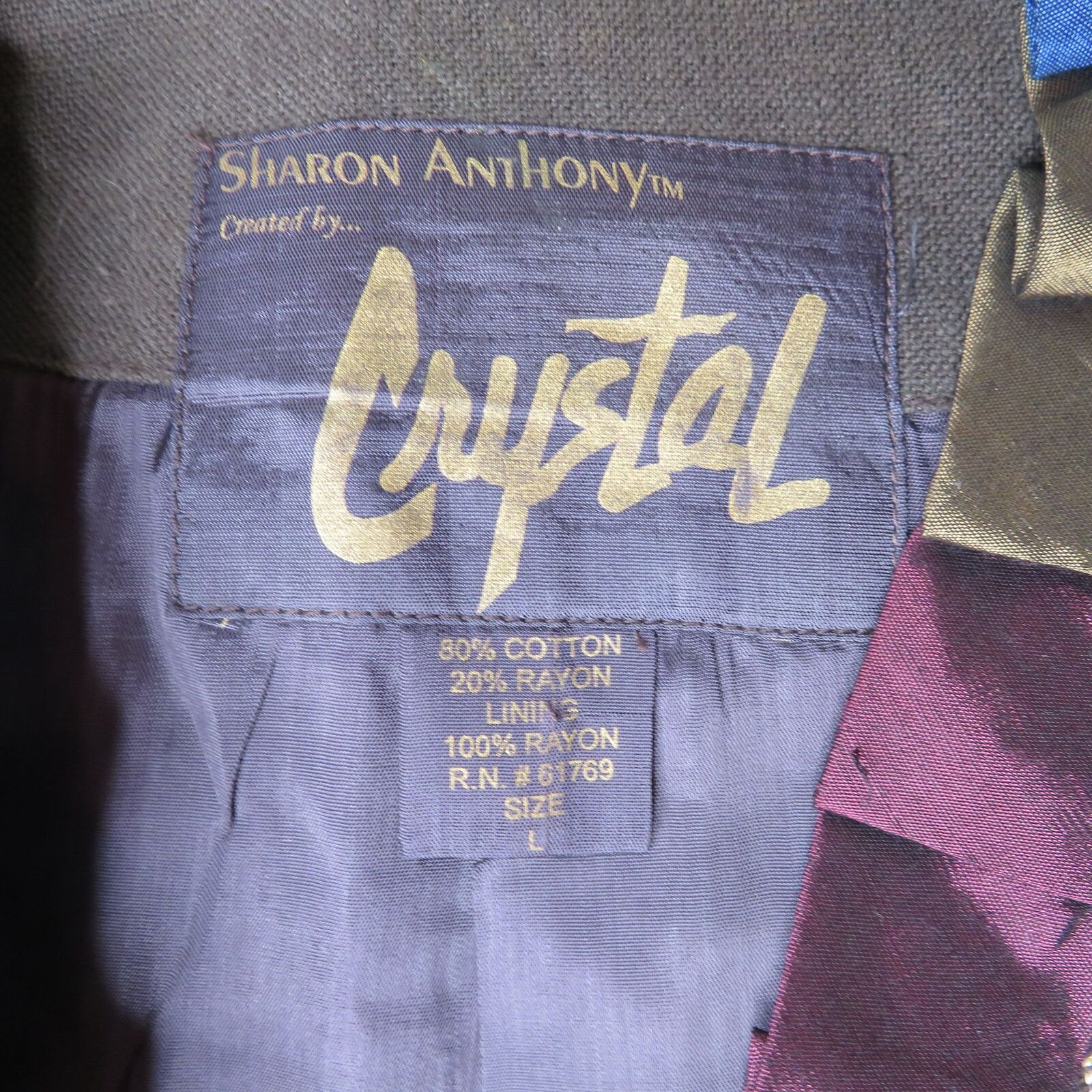 Wearable Art Jacket L Open Front Patchwork Pleated Ruffle Trim by Sharon Anthony - Image 12