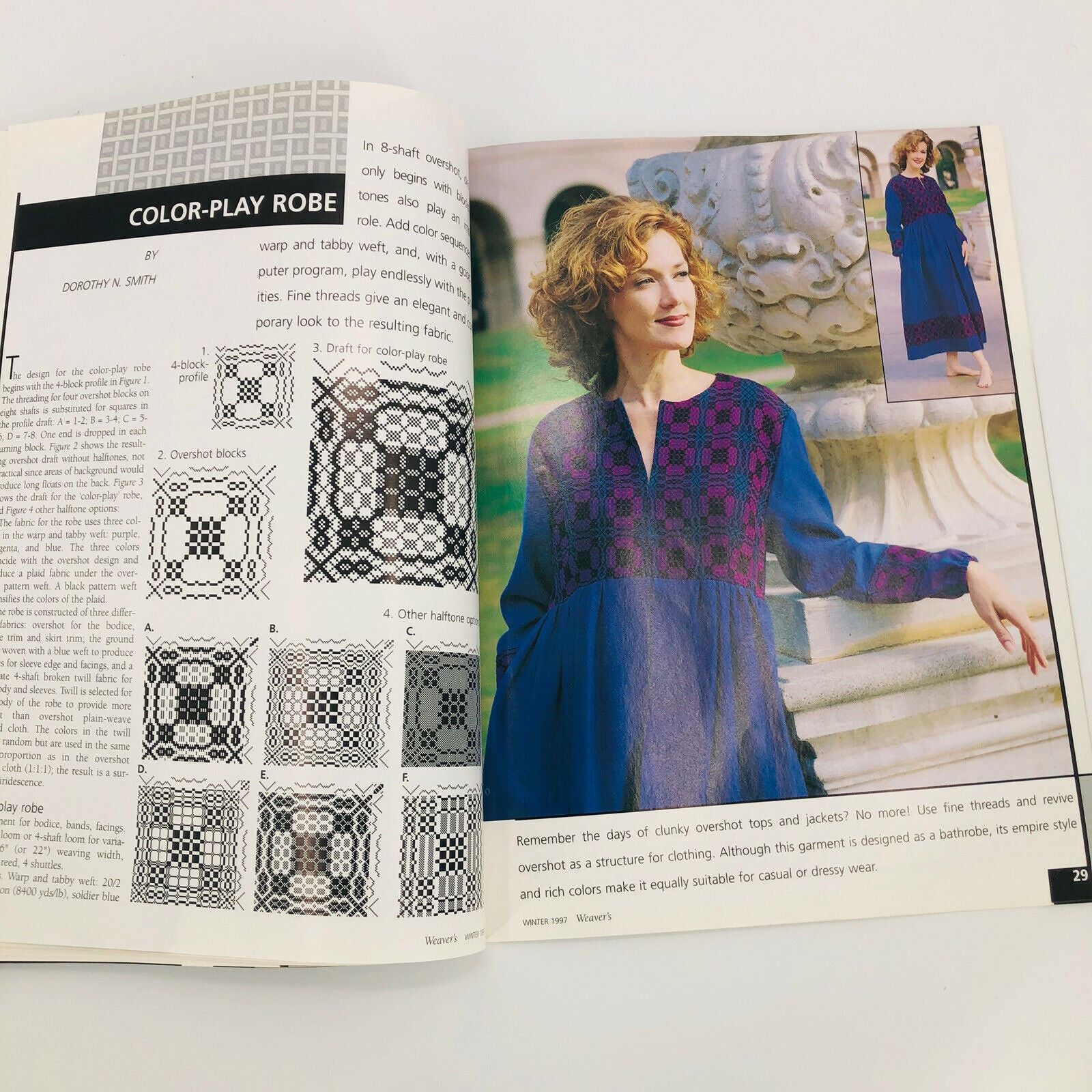 Weaver's Magazine 38 1997 Sectional Warping Leno and Lace Dollhouse Miniatures Vtg by Xrx Inc - Image 8