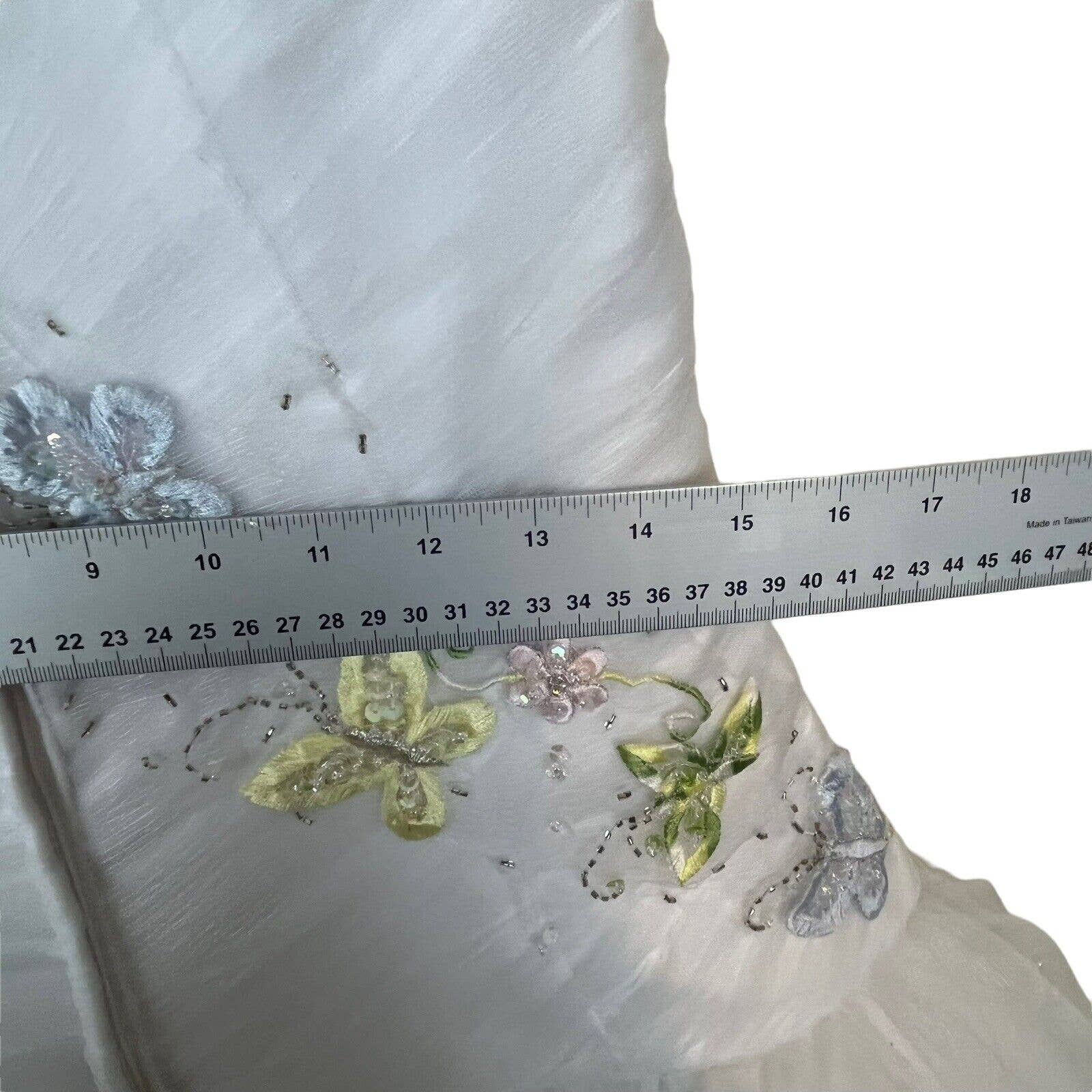 Wedding Quincenera White Butterfly Princess Fairy Dress Ballgown 12 by Da Vinci - Image 10