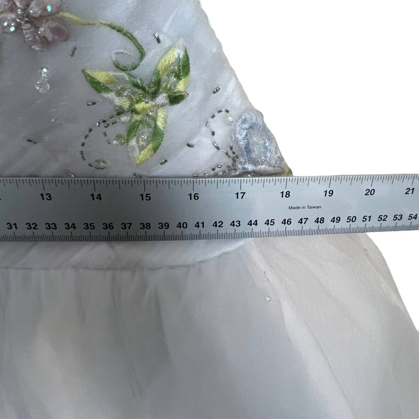 Wedding Quincenera White Butterfly Princess Fairy Dress Ballgown 12 by Da Vinci - Image 11