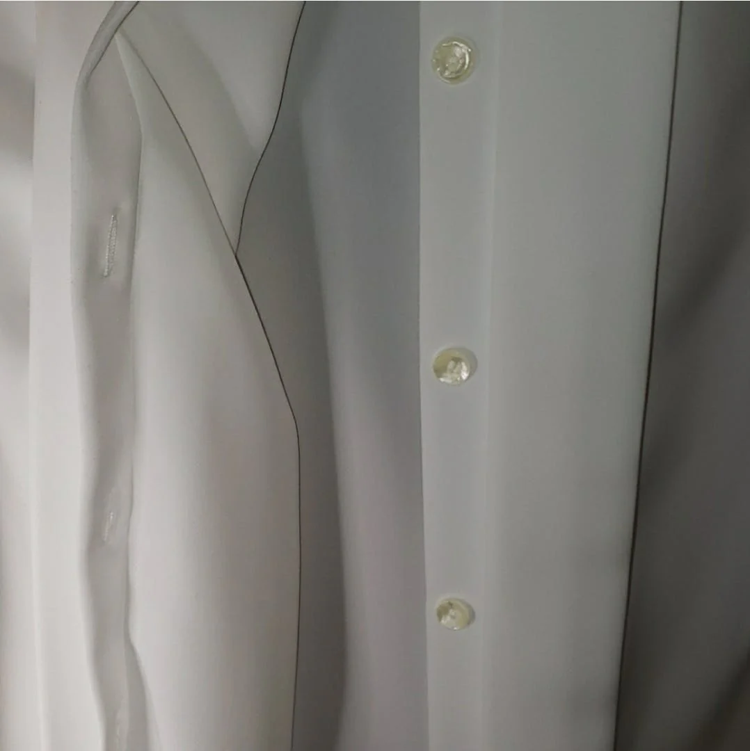 White Blouse with Lace Collar by Impressions - Image 8