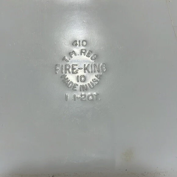 White Casserol by Fire King - Image 4