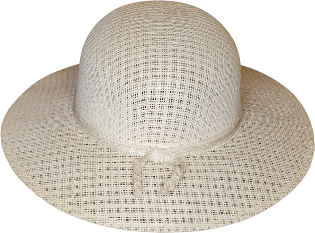 White Kids Straw Sun Hat By Sombreros - Image 2