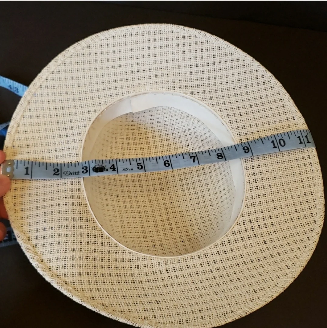White Kids Straw Sun Hat By Sombreros - Image 5