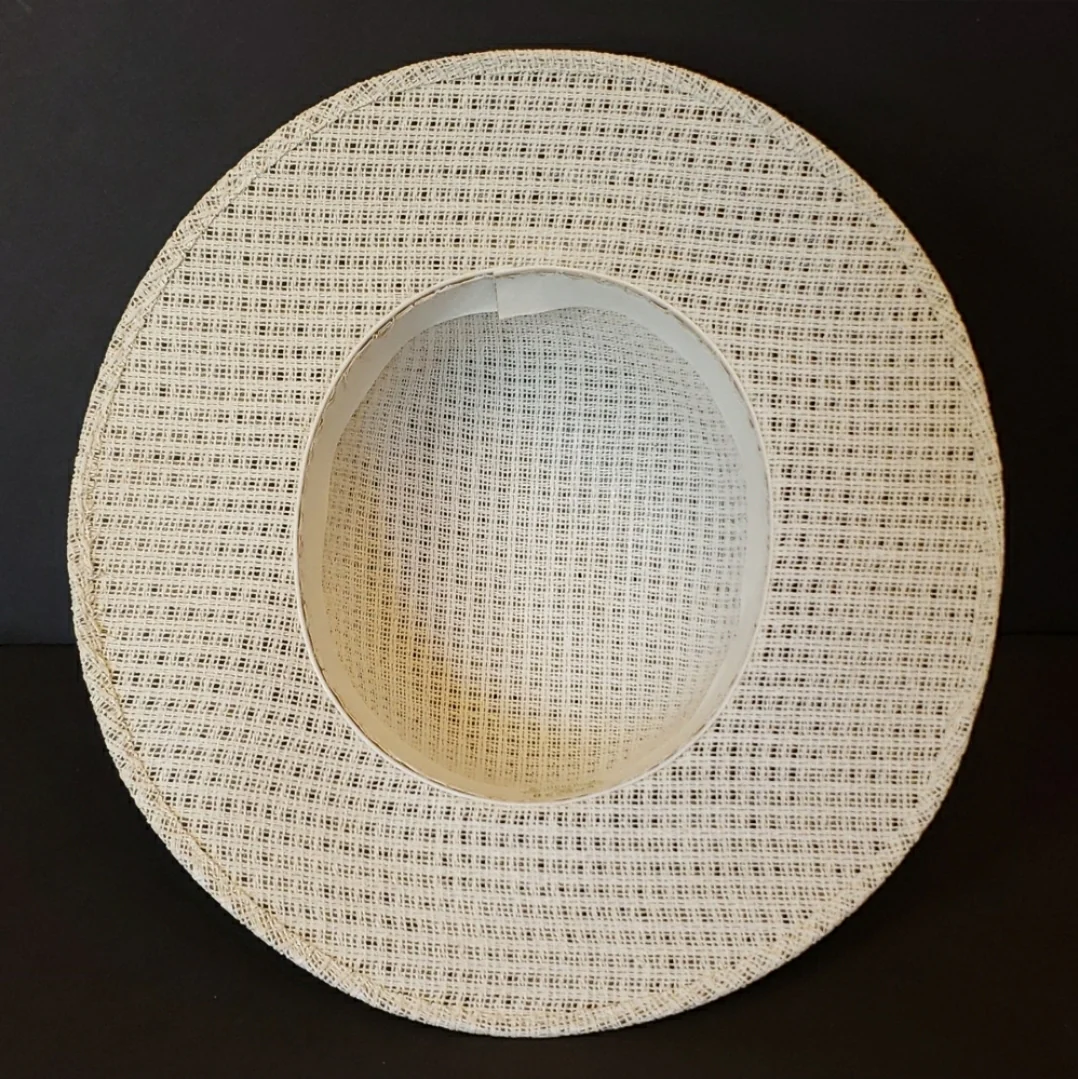White Kids Straw Sun Hat By Sombreros - Image 7