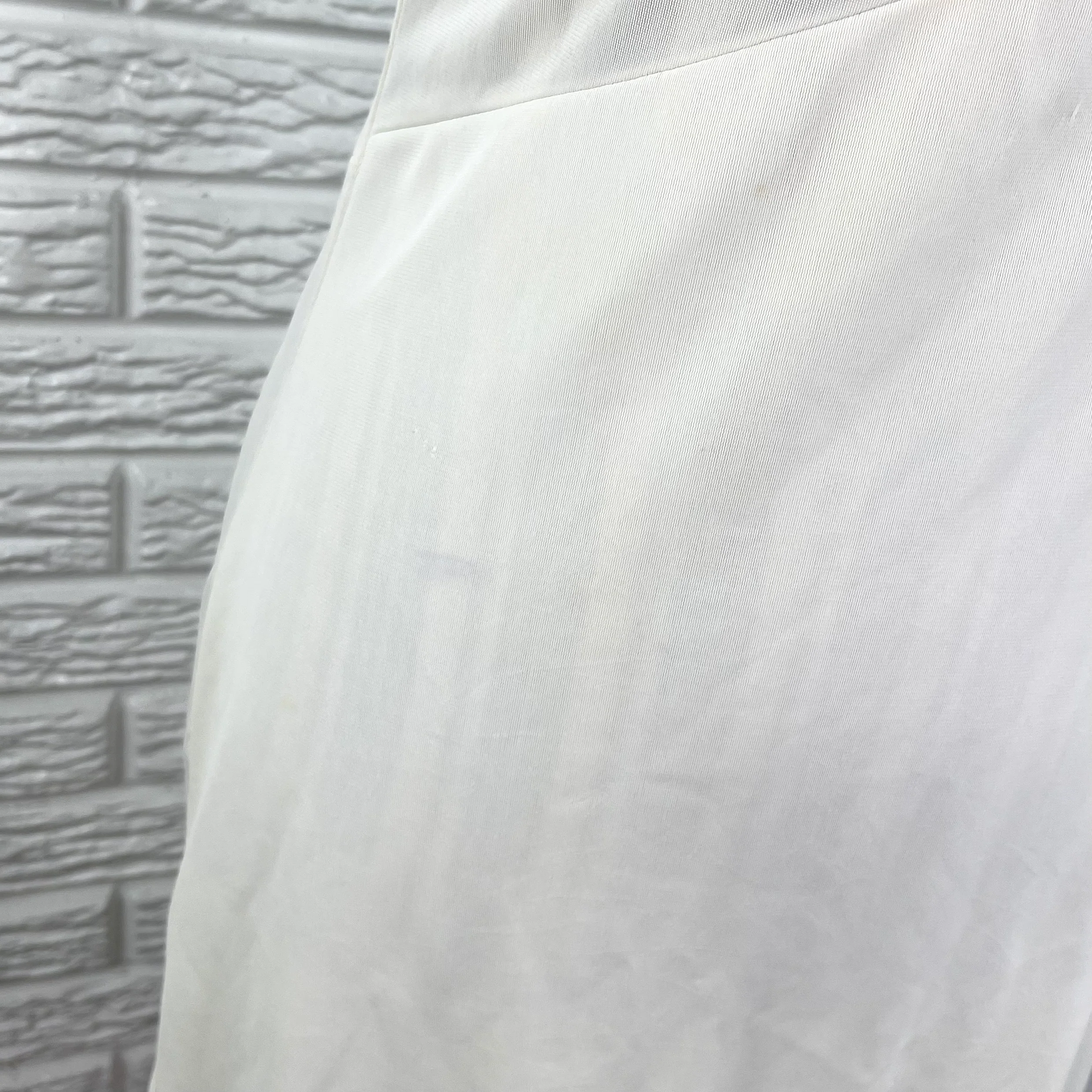 White Satin Dress Slip Dress Embroidered Lace By Velrose - Image 12