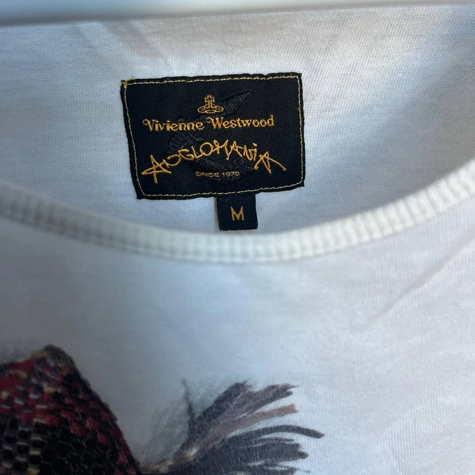 White Trinket Necklace Print Trompe L’oiel Long Top / Short Dress by Vivienne Westwood - Image 4