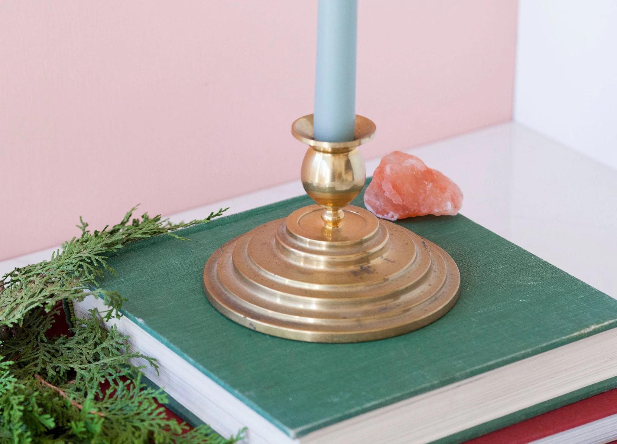 Wide Base Brass Single Mix and Match Candle Holder - Image 2