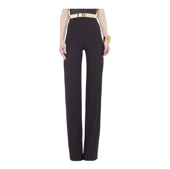 Wide Leg Pants Margherita Cullotes Womens Black Size 4r Nwot by AQ/AQ - Image 13