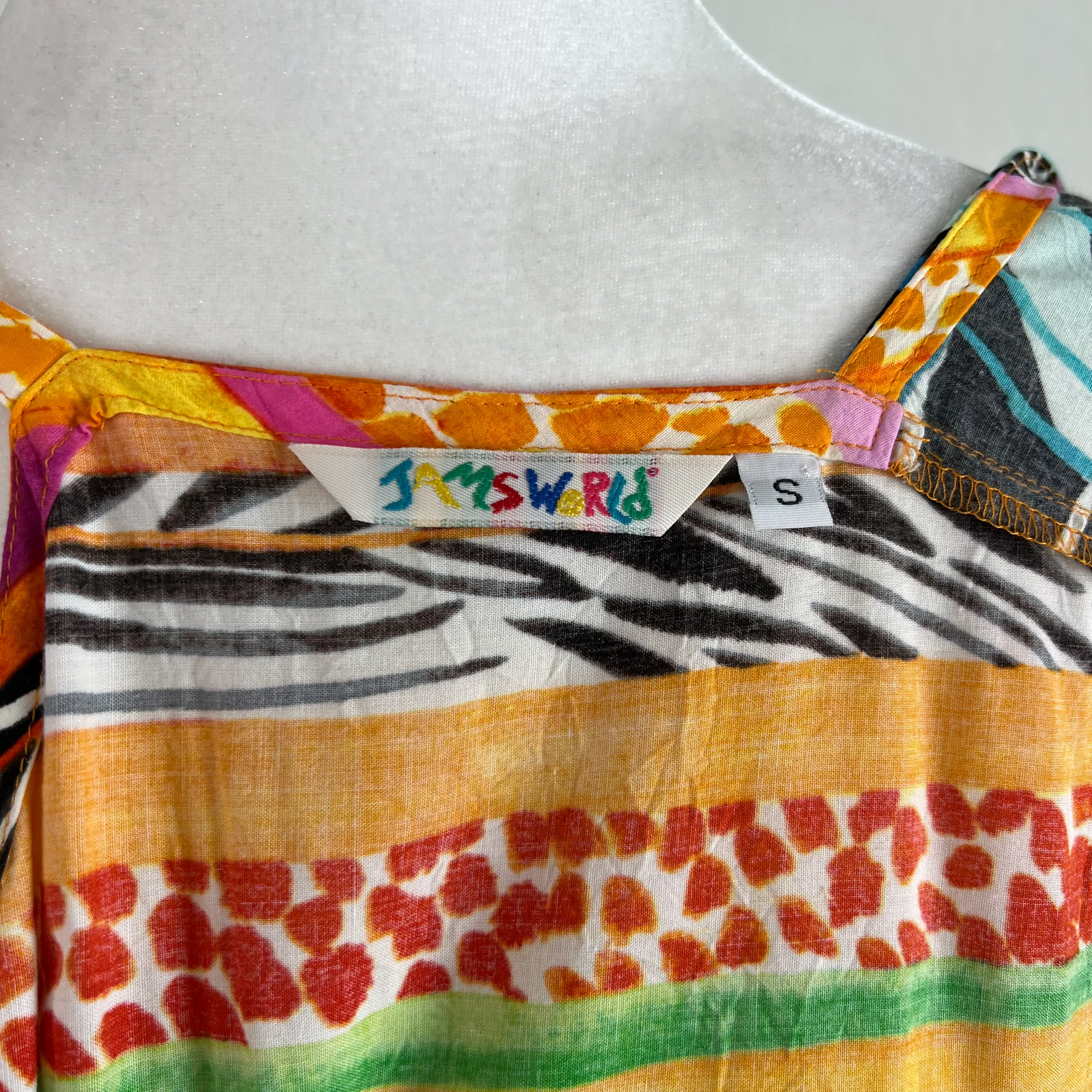 Wild Animal Print Stripe Sleeveless Slip Dress By Jams World - Image 8