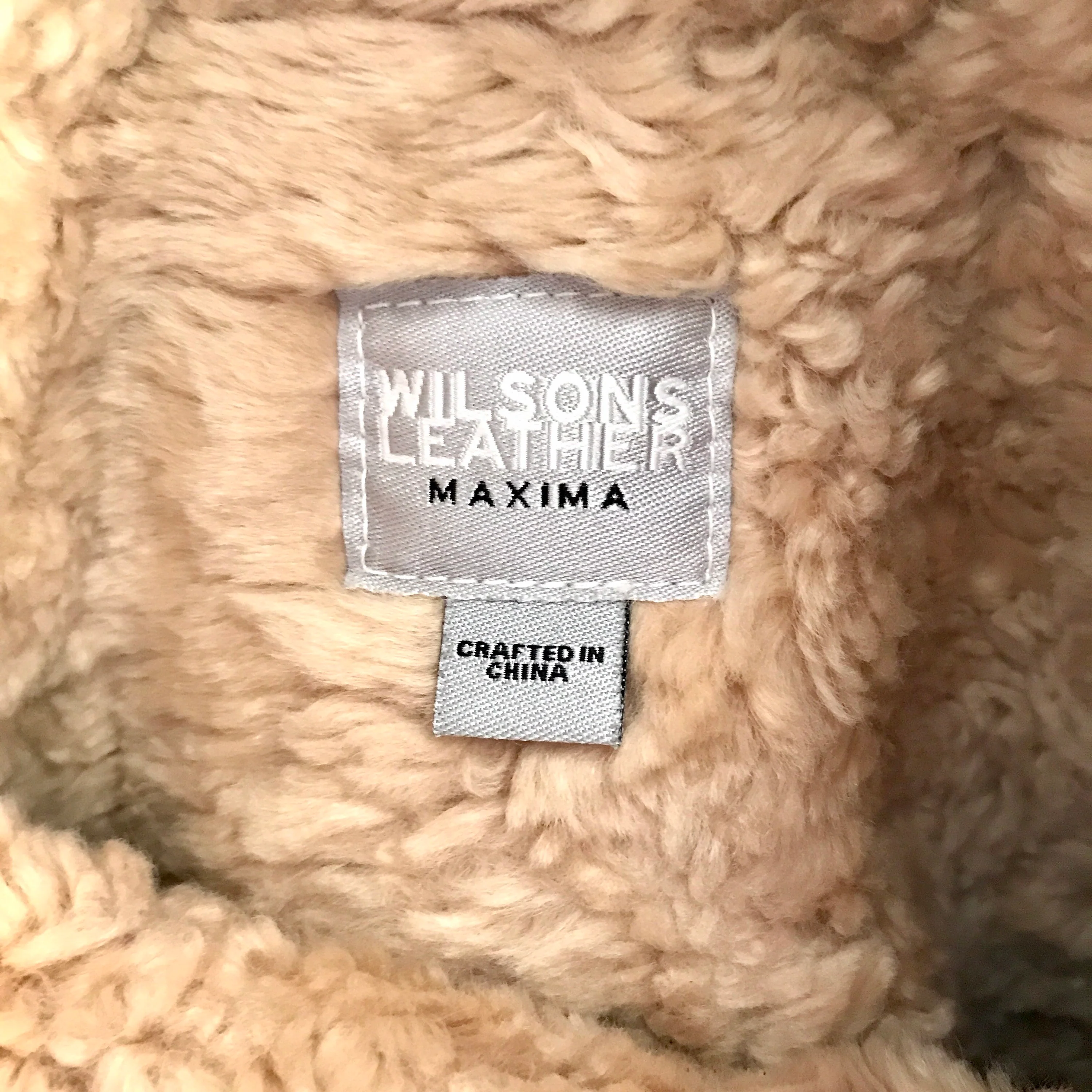 Wilson’s Leather Black Suede Backpack Faux Shearling Bag by Wilson’s Leather - Image 5