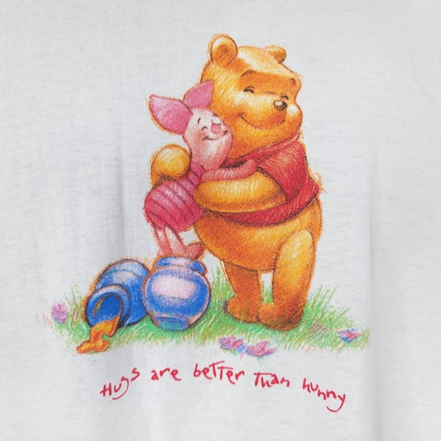 Winnie The Pooh Piglet T-Shirt Vintage 90s Hugs Are Better Made In Usa Mens Size Small New - Image 2