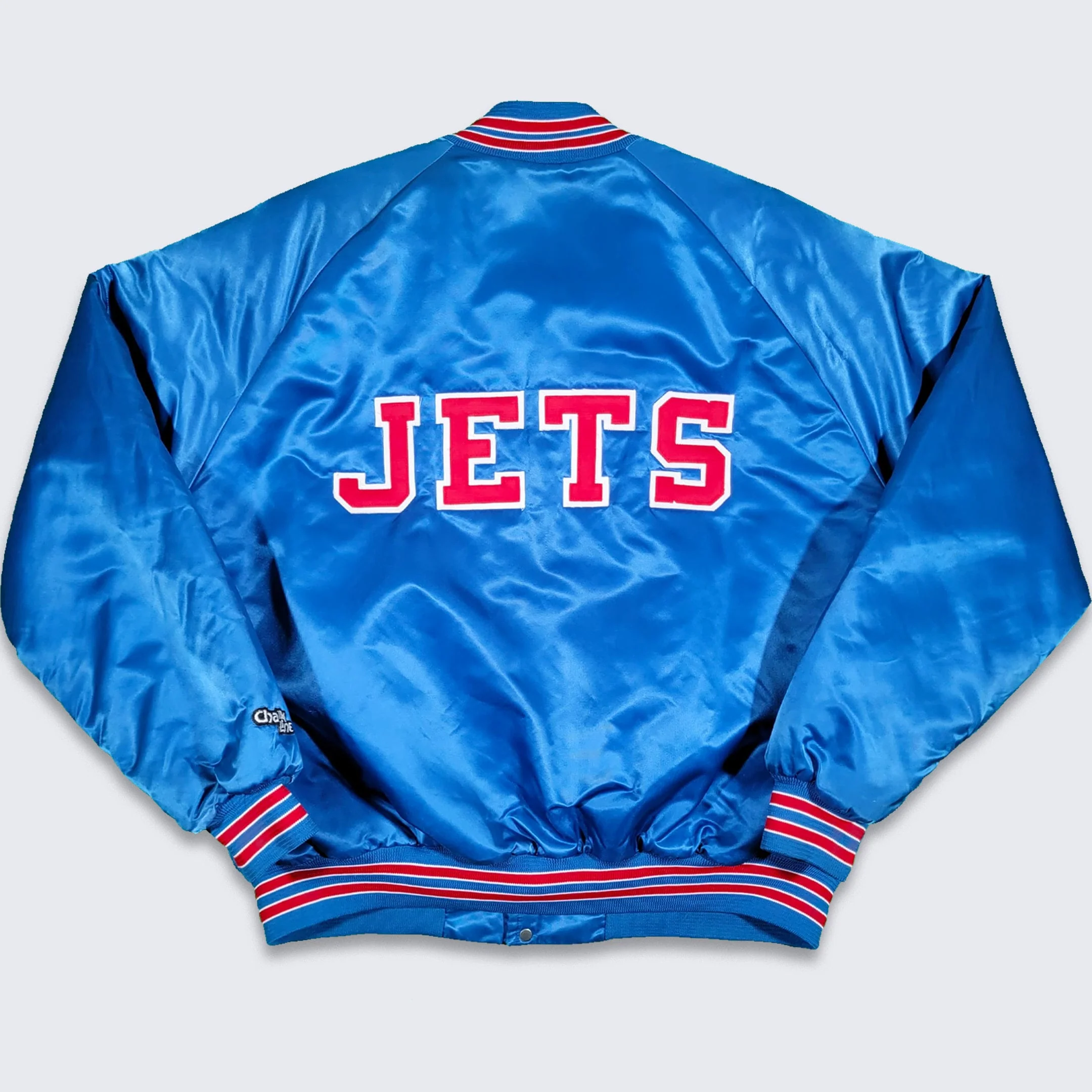 Winnipeg Jets Vintage 80s Chalk Line Satin Bomber Jacket - Men's Size Extra Large Xl - Image 2