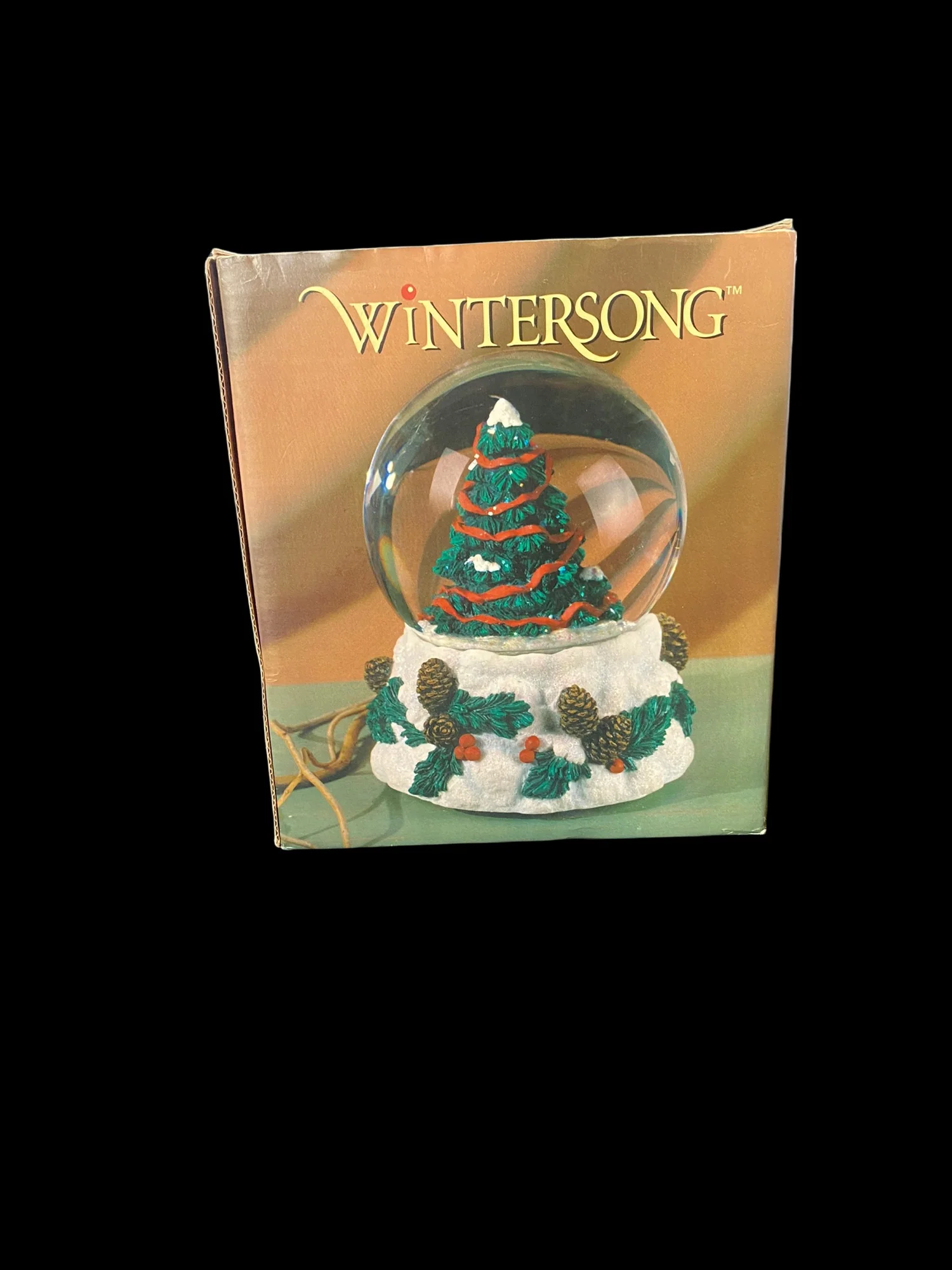 Wintersong Christmas Tree Snow Globe Year 2000 New In Box by Wintersong - Image 6