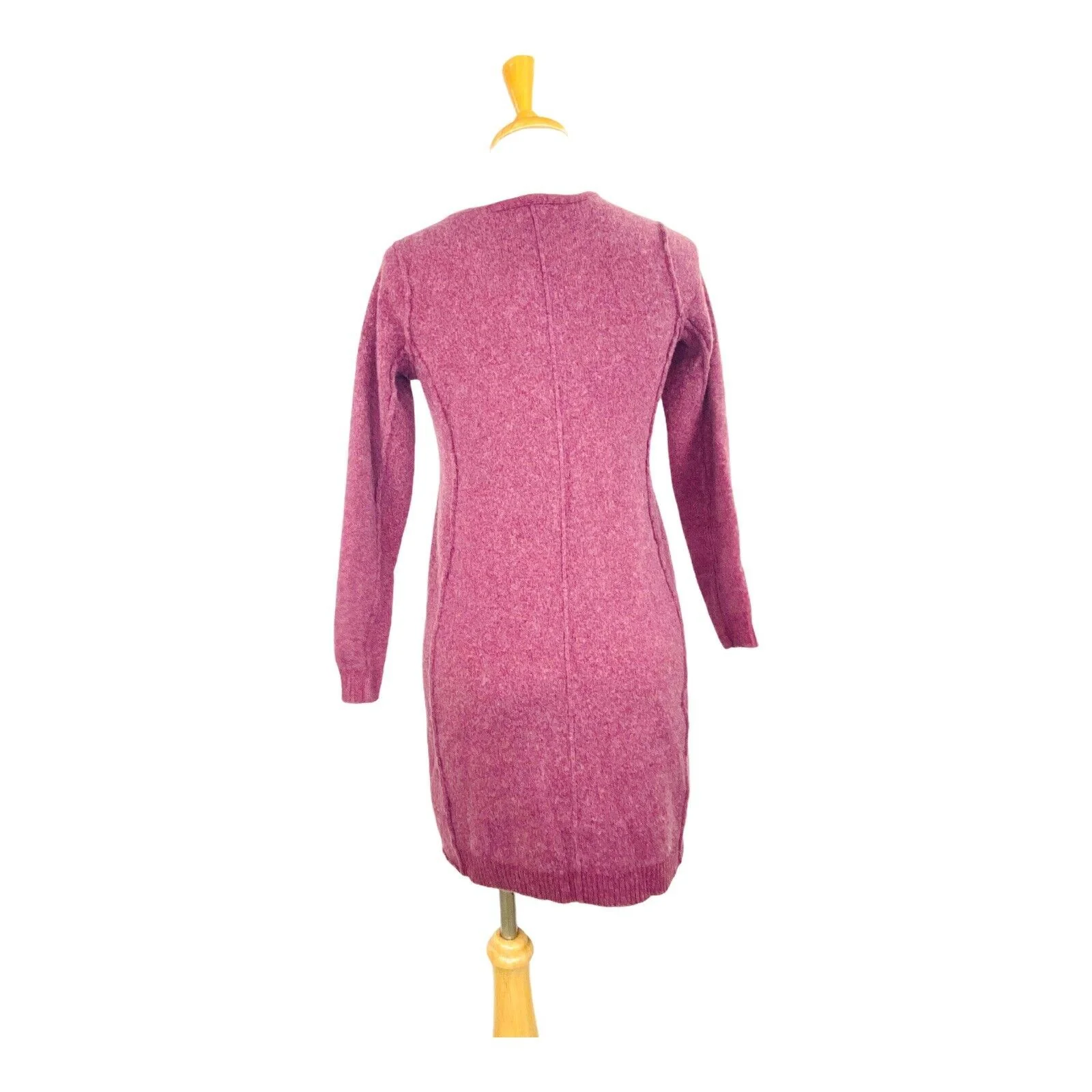 Women’s Italian Wool Cashmere Sweater Dress Small Raspberry Tunic by J Jill - Image 2