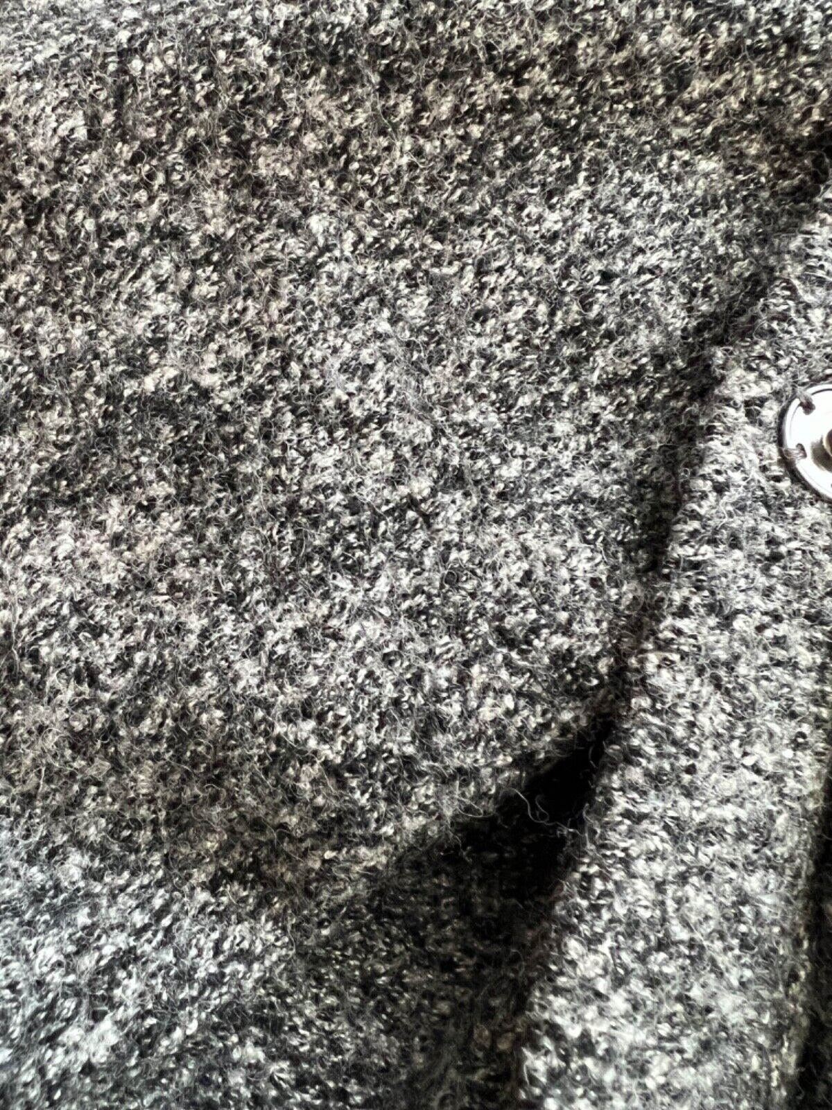 Women’s Sz Small Black Marled Coatigan Sweater Coat Wool by J Jill - Image 12