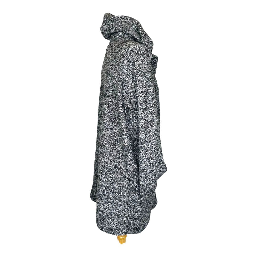 Women’s Sz Small Black Marled Coatigan Sweater Coat Wool by J Jill - Image 2