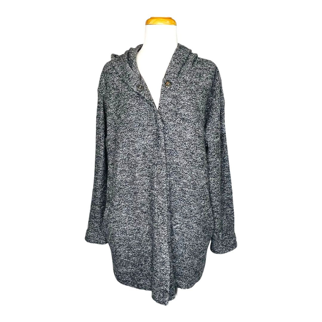 Women’s Sz Small Black Marled Coatigan Sweater Coat Wool by J Jill - Image 5