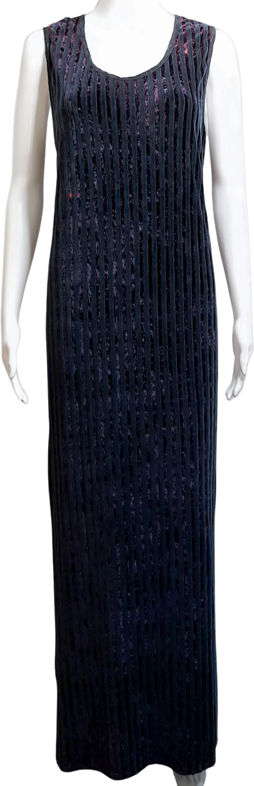 Womens Maxi Dress Vintage 90s Large L Velvet Whimsigoth Witchy Usa by Donna Jessica