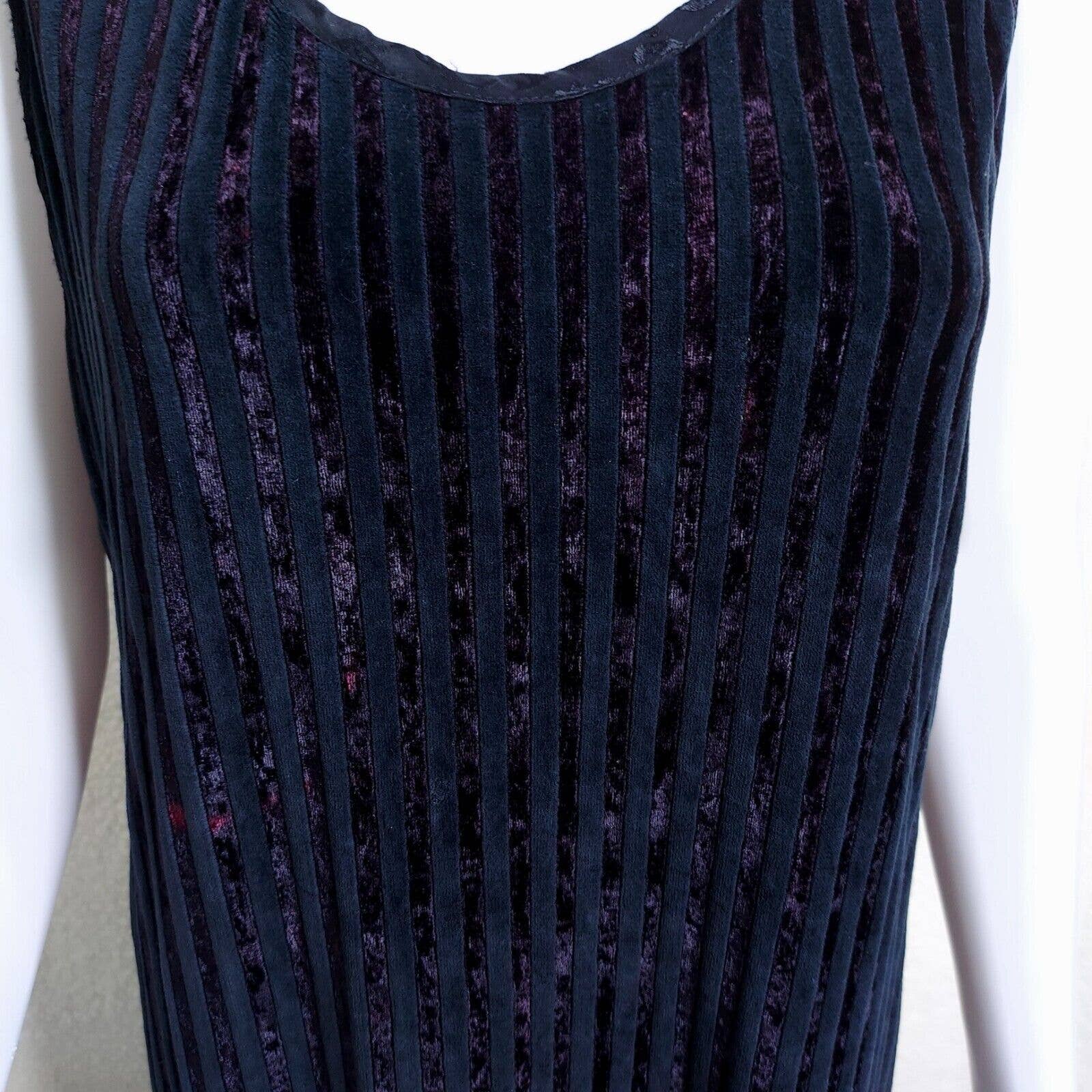 Womens Maxi Dress Vintage 90s Large L Velvet Whimsigoth Witchy Usa by Donna Jessica - Image 5