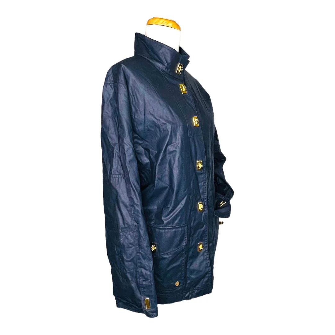 Women's Ps Blue Raincoat Sailing Nautical Rain Jacket by Lauren Dry Goods - Ralph Lauren - Image 2