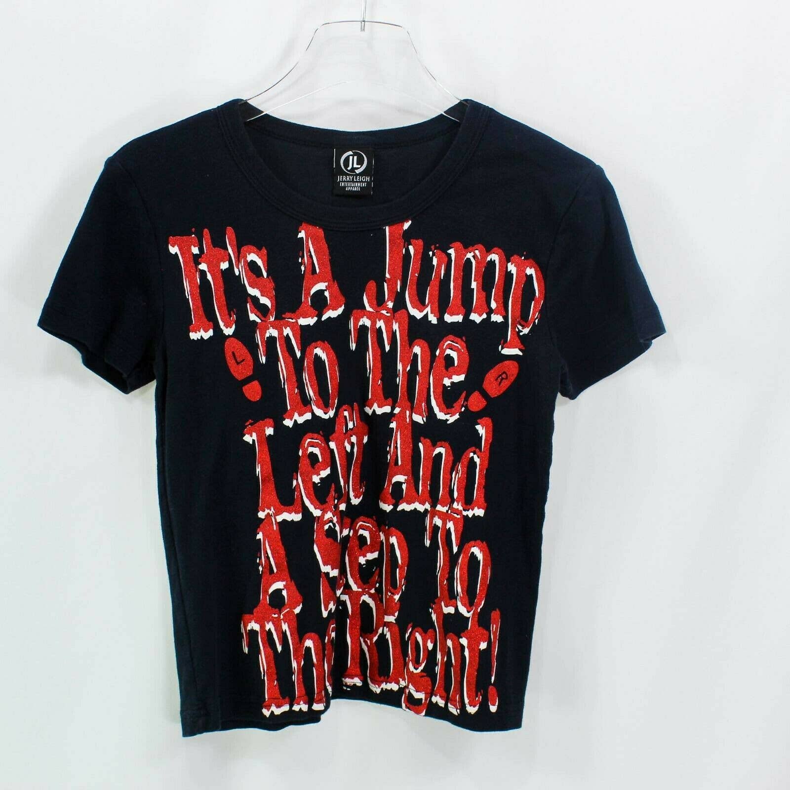 Womens T-Shirt Red Its a Jump To The Left and a Step To The Right by Jerry Leigh - Image 8