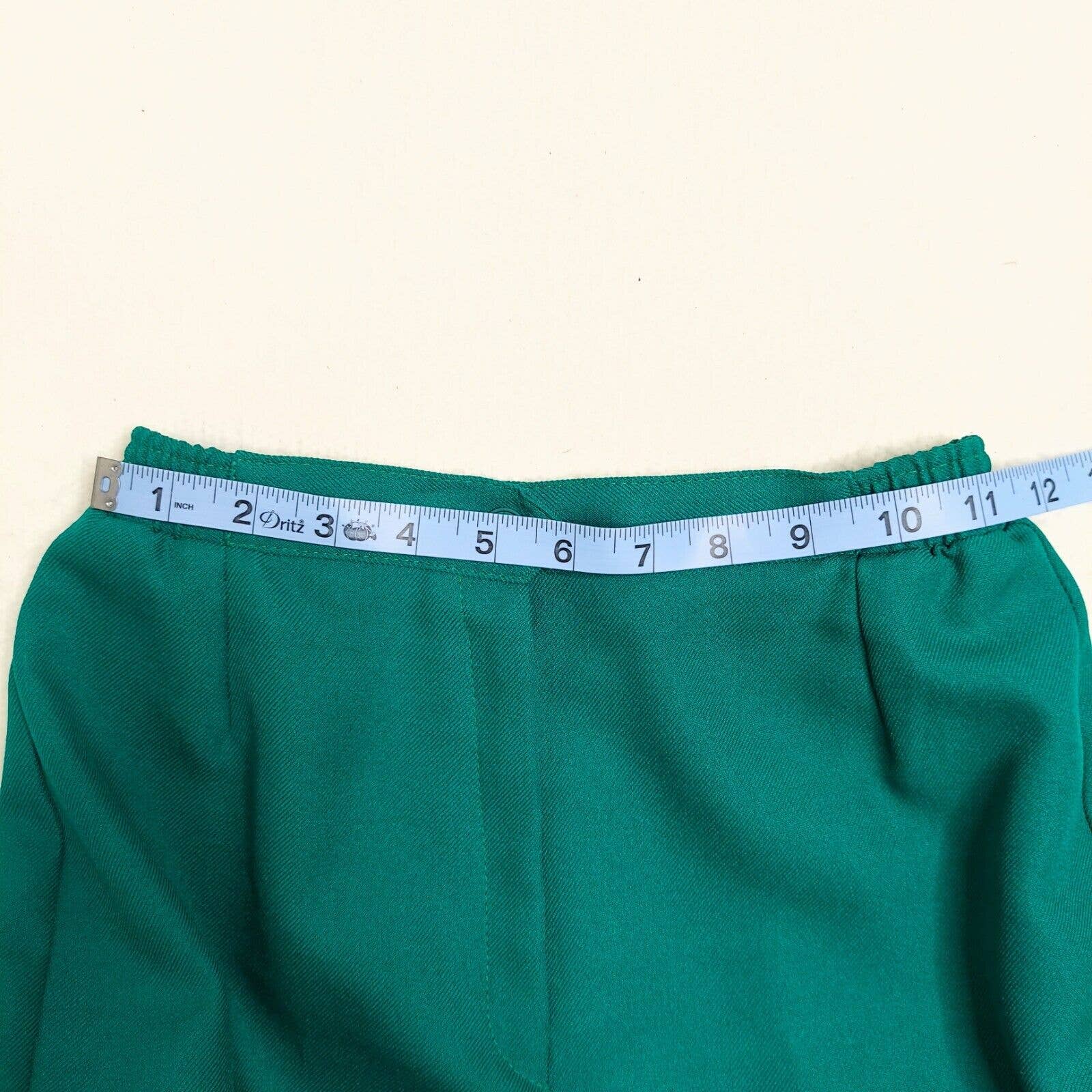 Womens Vintage 80s Power Suit Pant Petite Size 4p Teal Green Made Usa by Leslie Fay - Image 10
