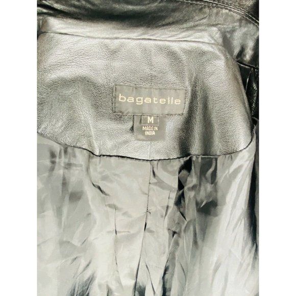 Womens Western Studded Leather Jacket Made In India Black Medium by bagatelle - Image 8